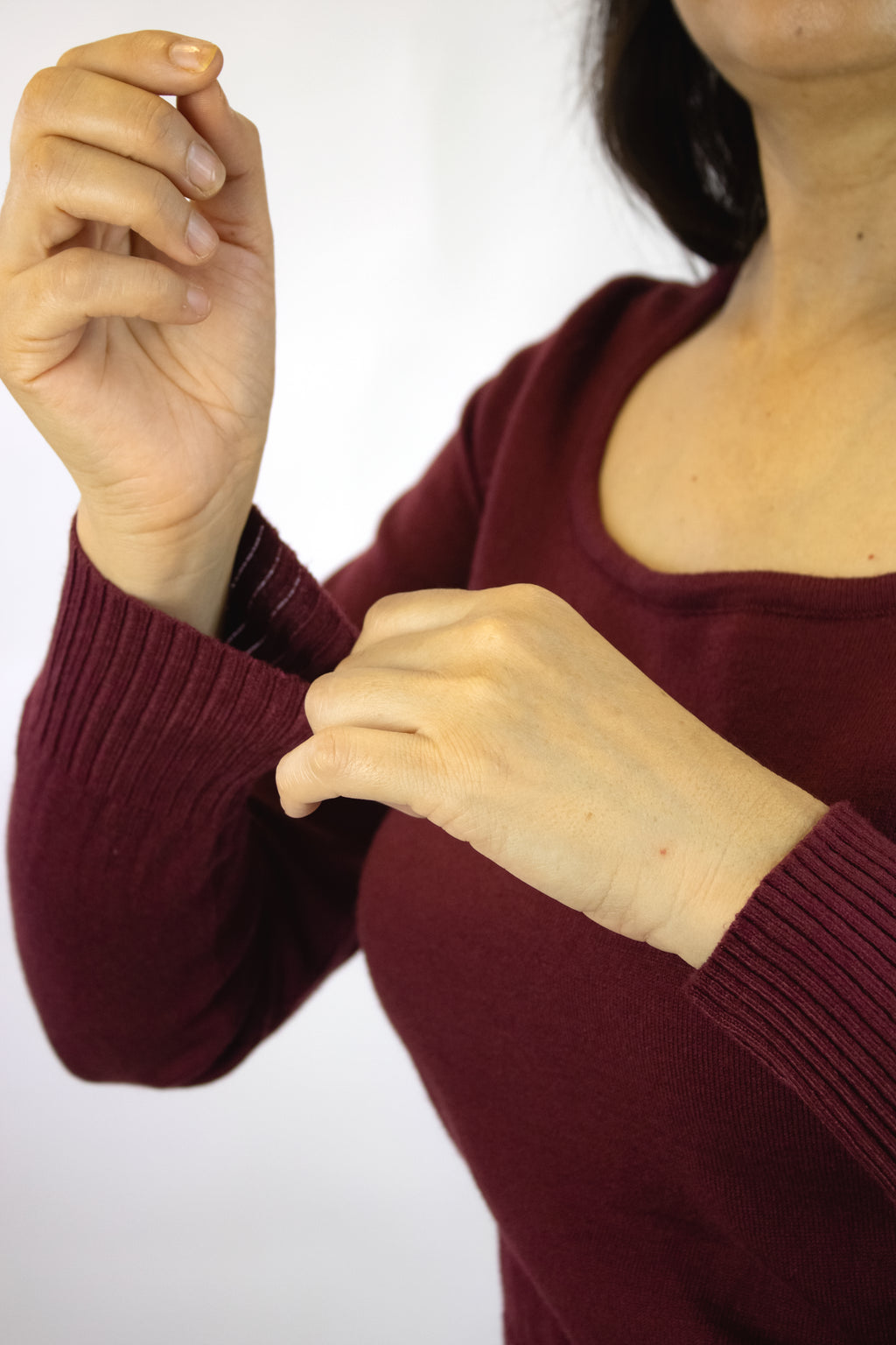 T3521 Blusa Tipo Suéter Corto