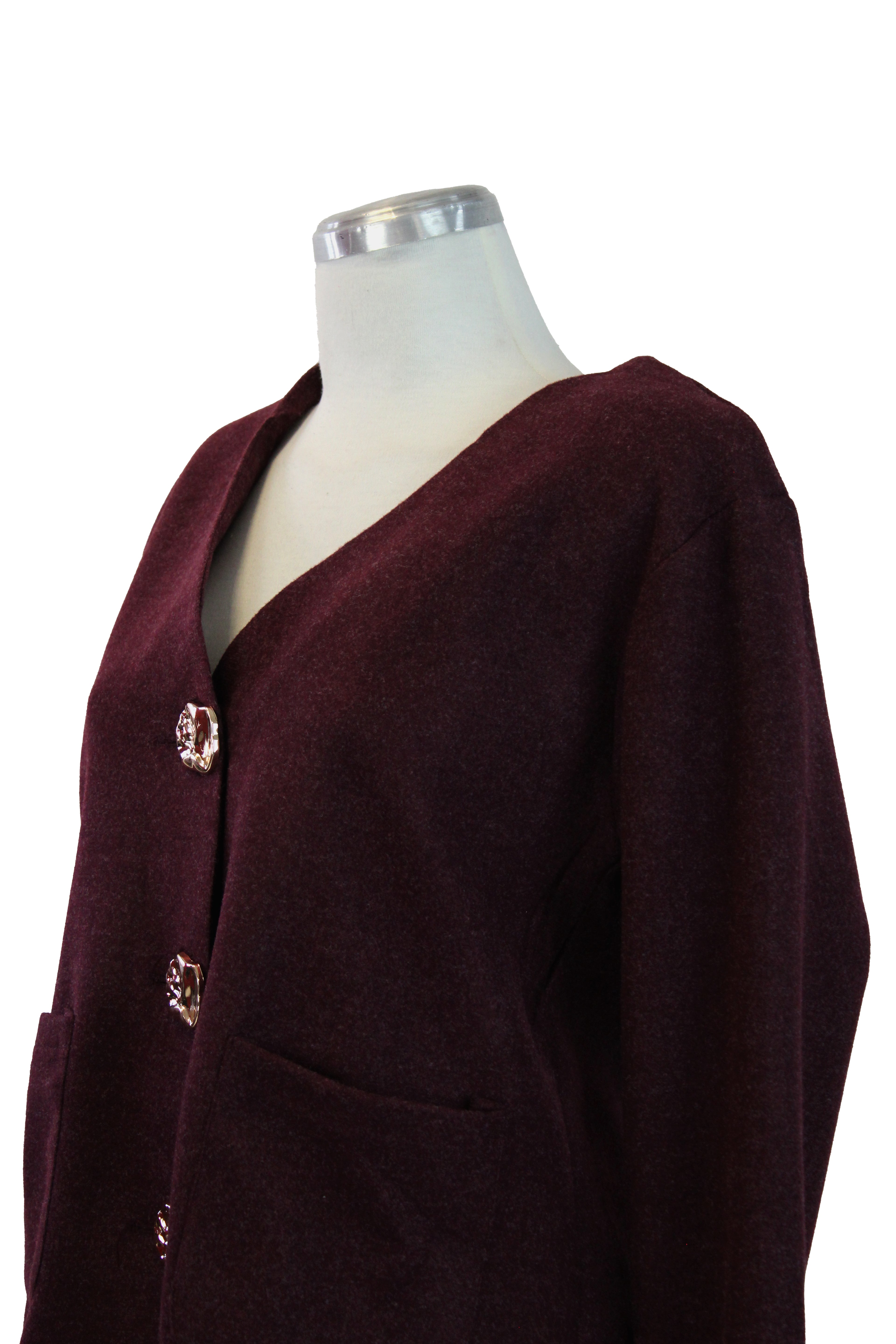 GT-3M158 Conjunto Gamuza con Botones Irregulares