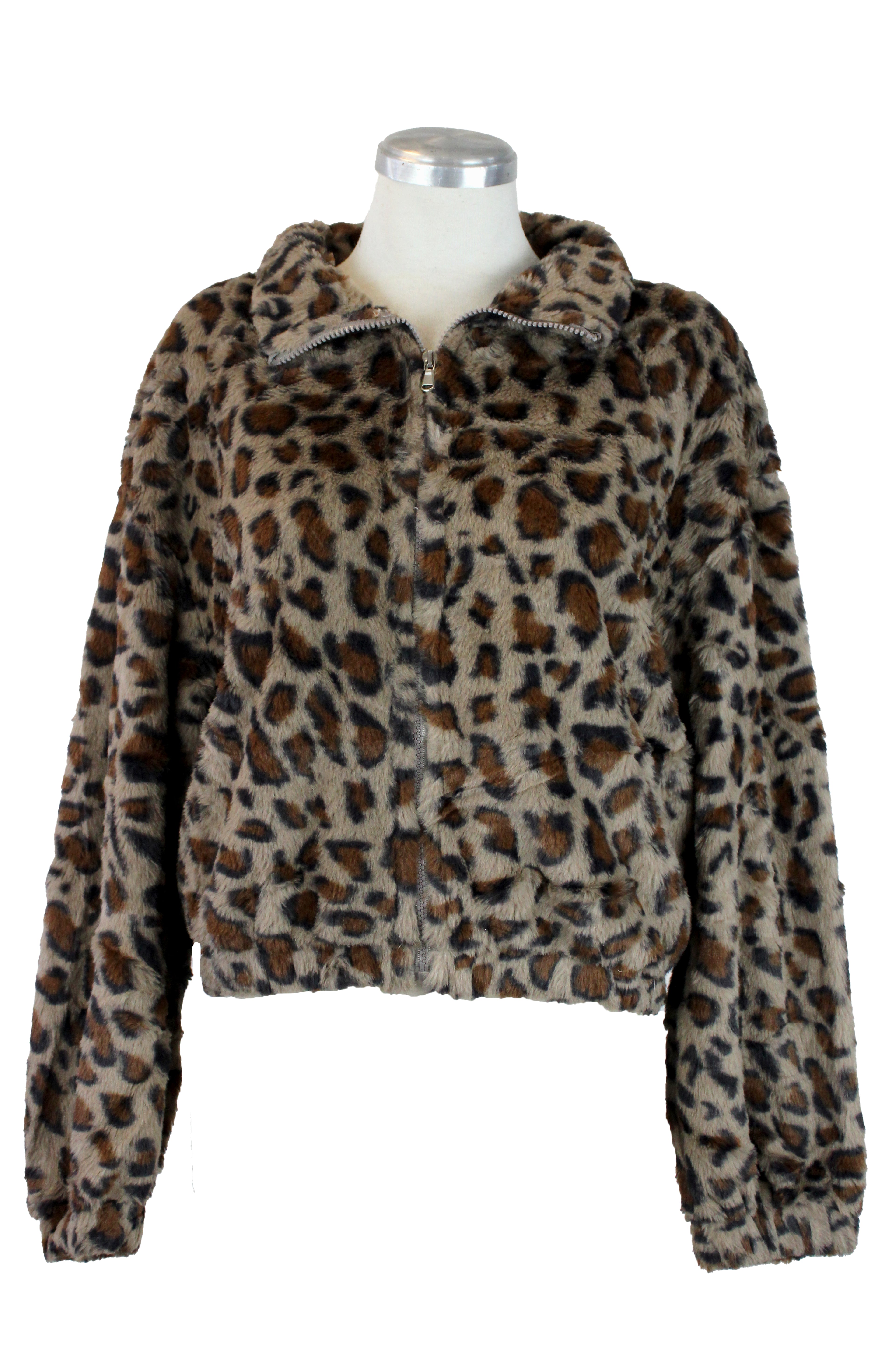 CH2306 Chamarra Afelpada Animal P con Zipper