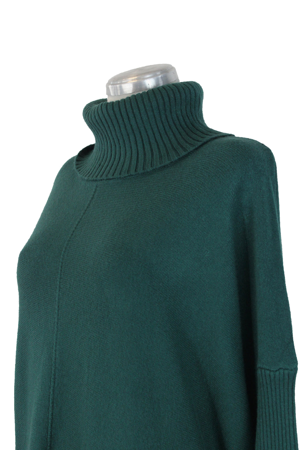 OJ-2735 Maxi Suéter Liso Cuello de Tortuga