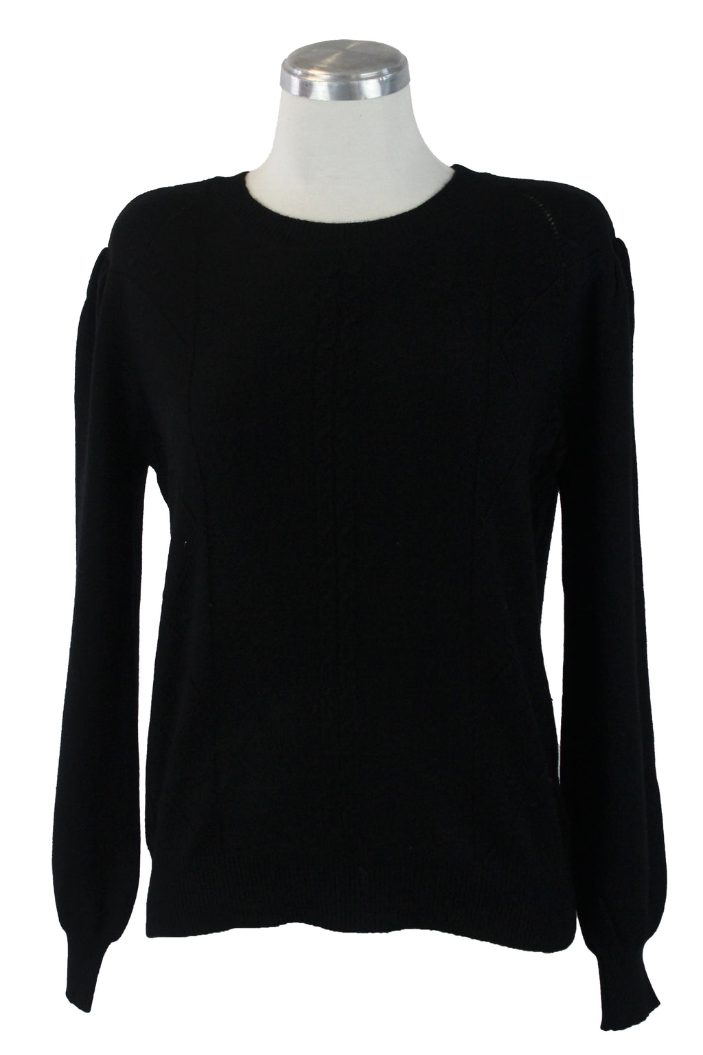 3260 Suéter Tejido Trenza y Rombos de Costura