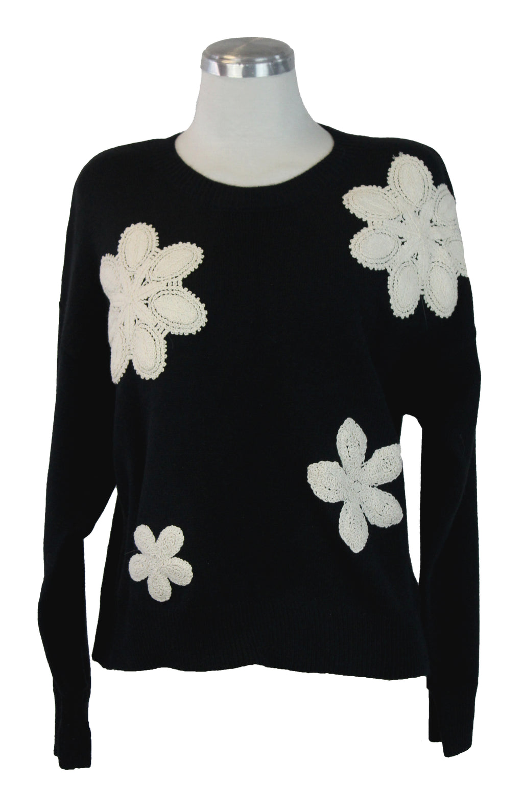 MKN-35006 Suéter Flores Bordadas