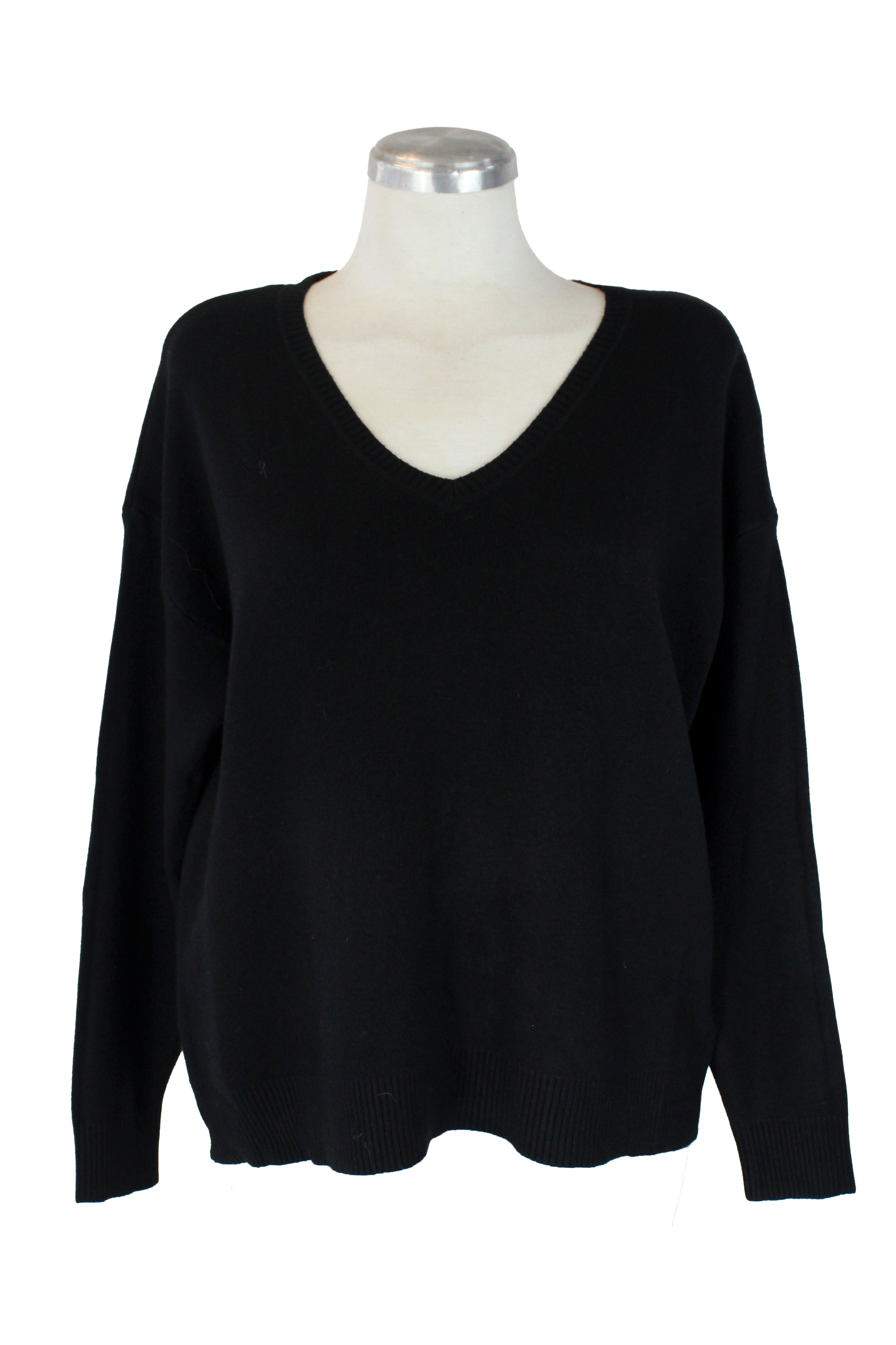 H19329 Suéter Liso Cuello V