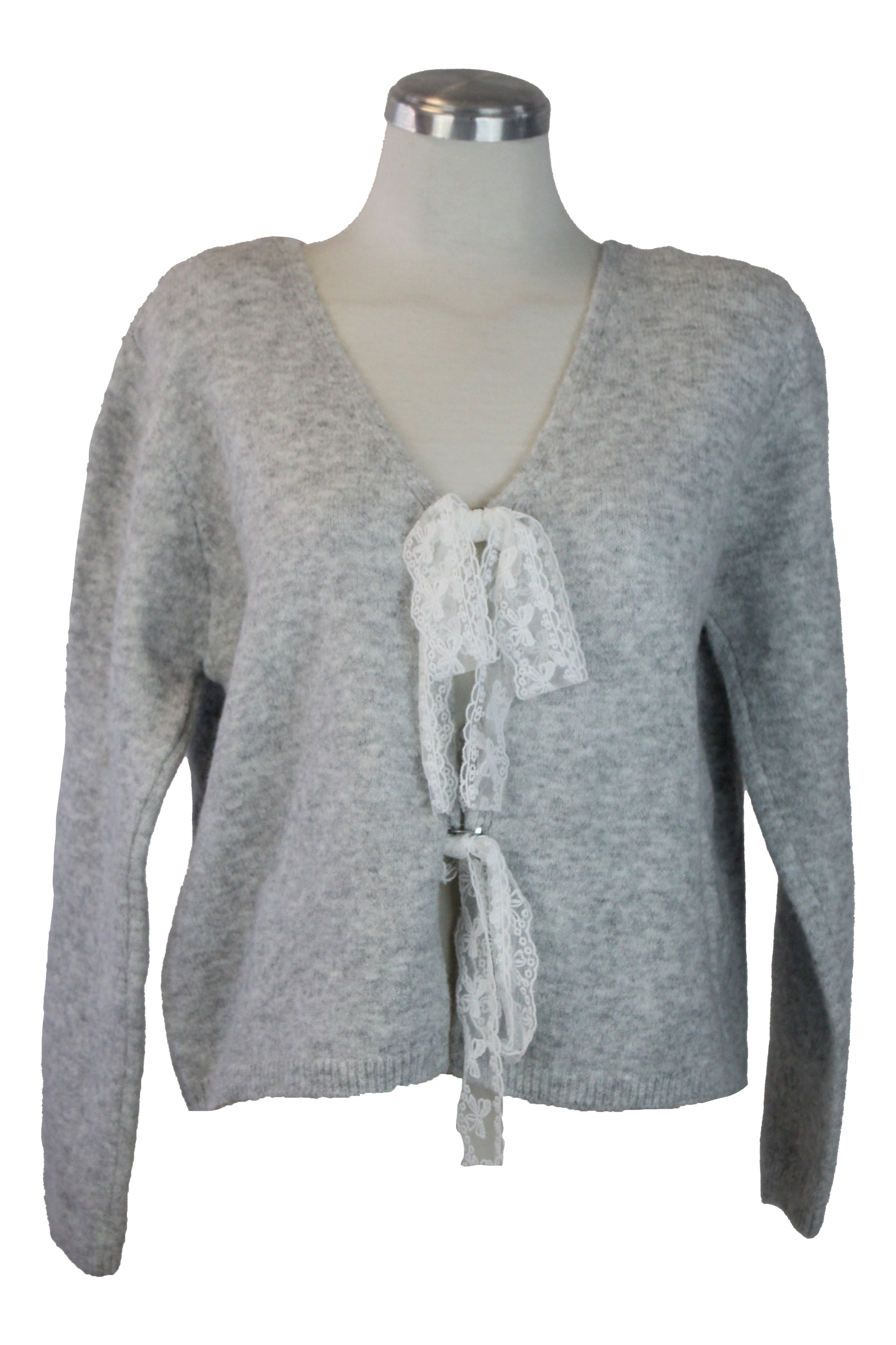 M50171 Suéter Afelpado con Moños Bordado