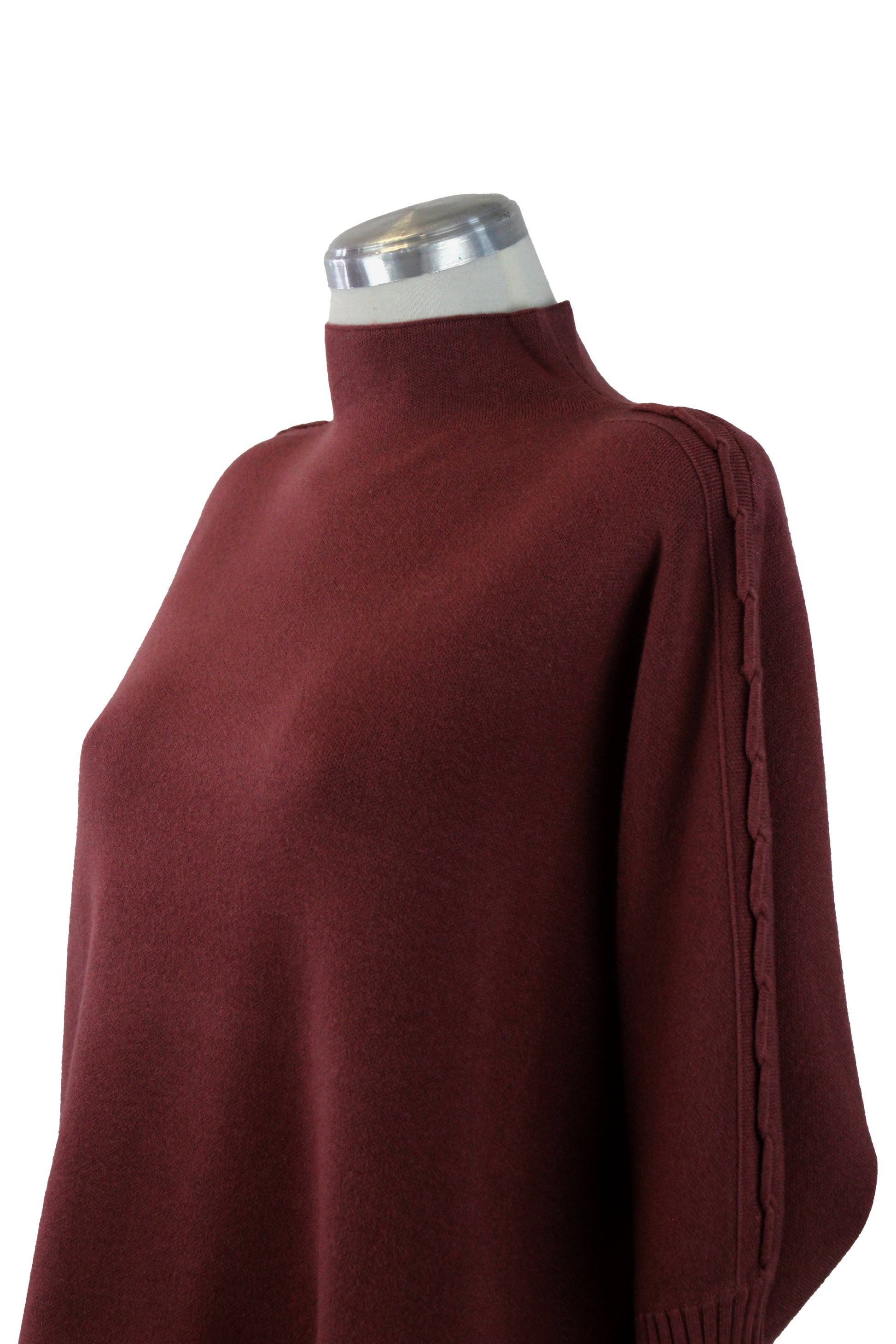 OJ-2763 Suéter Tejido y Tiras con Nudos en Mangas