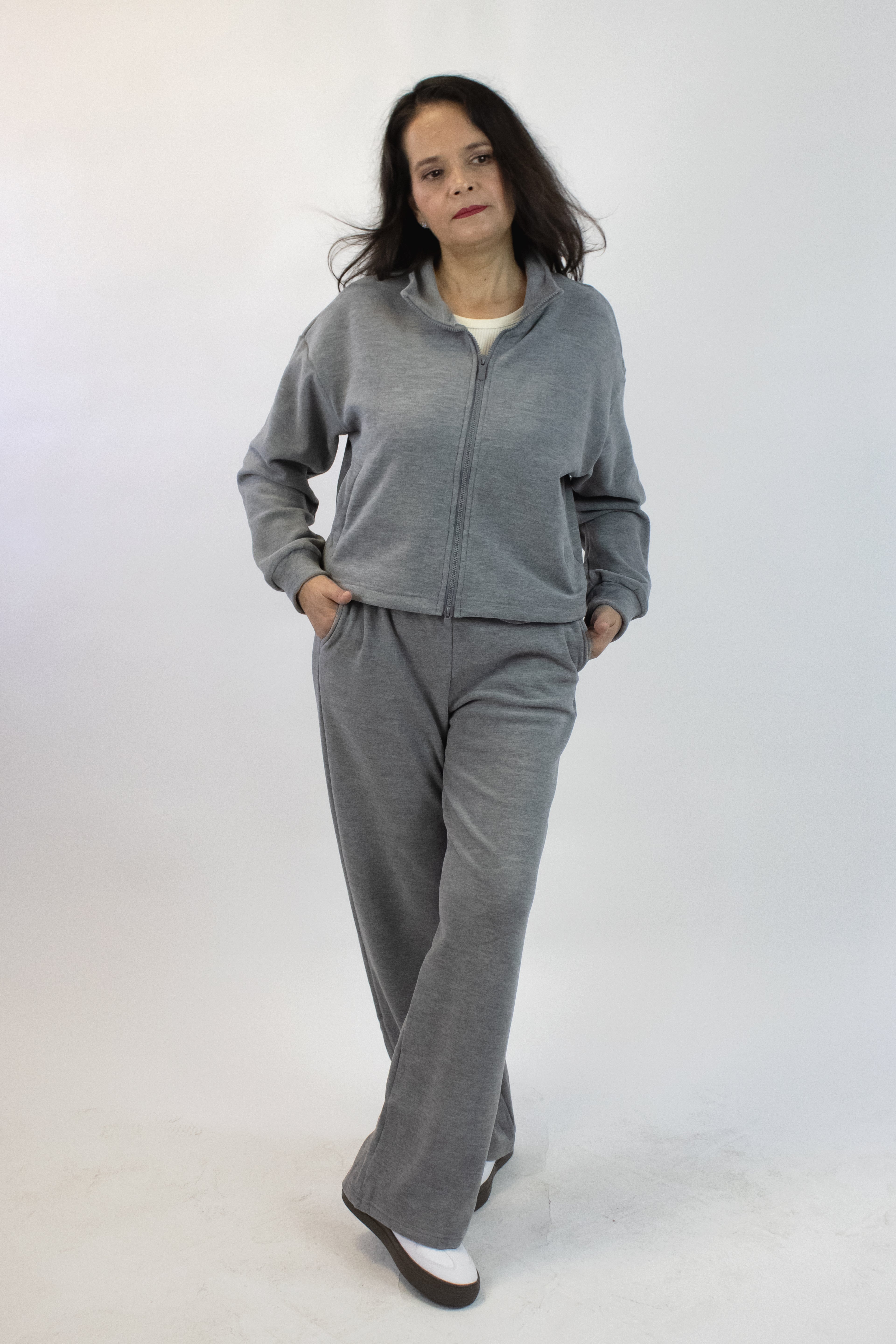 HJ-D570 Conjunto de Gamuza con Doble Zipper