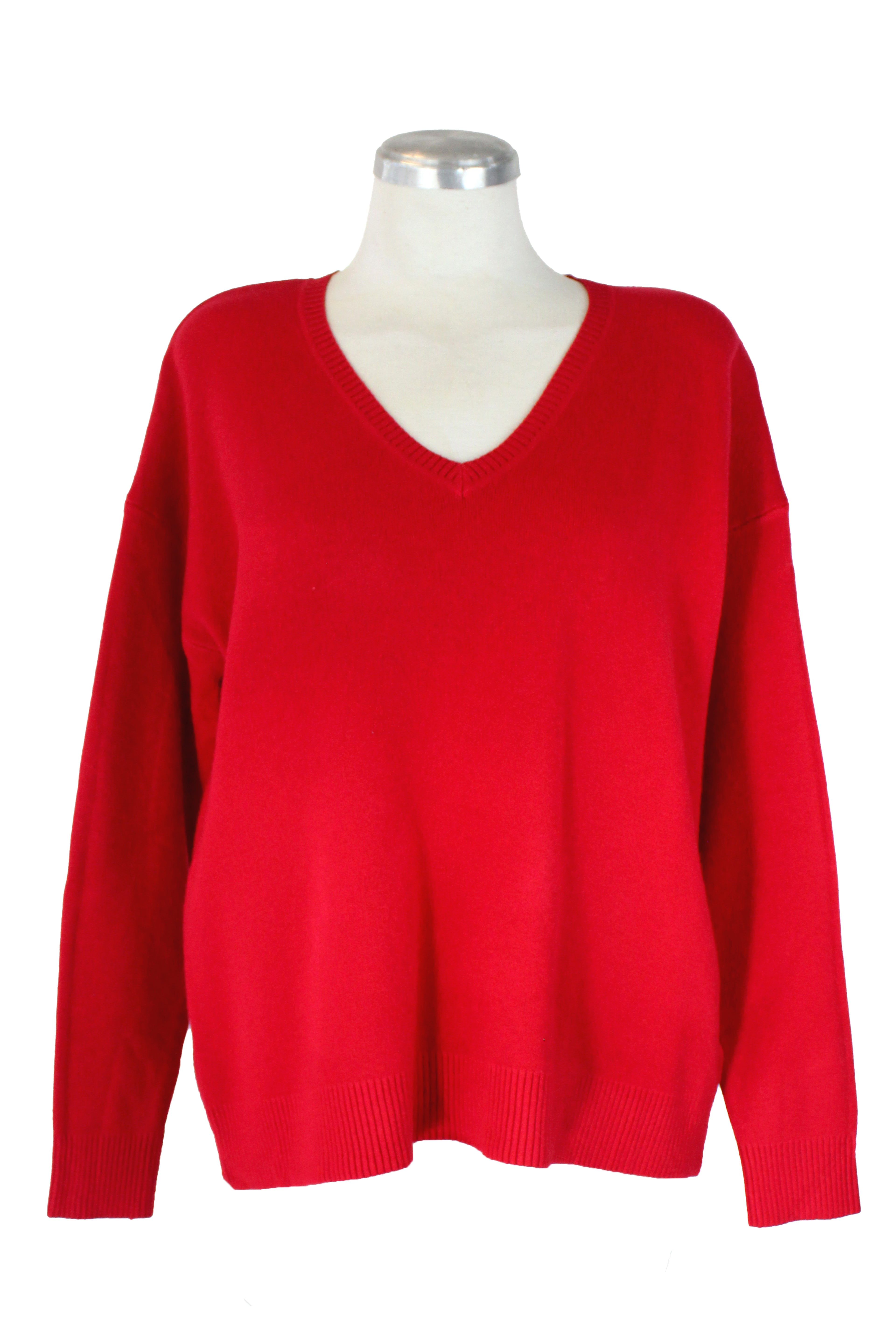 H19329 Suéter Liso Cuello V