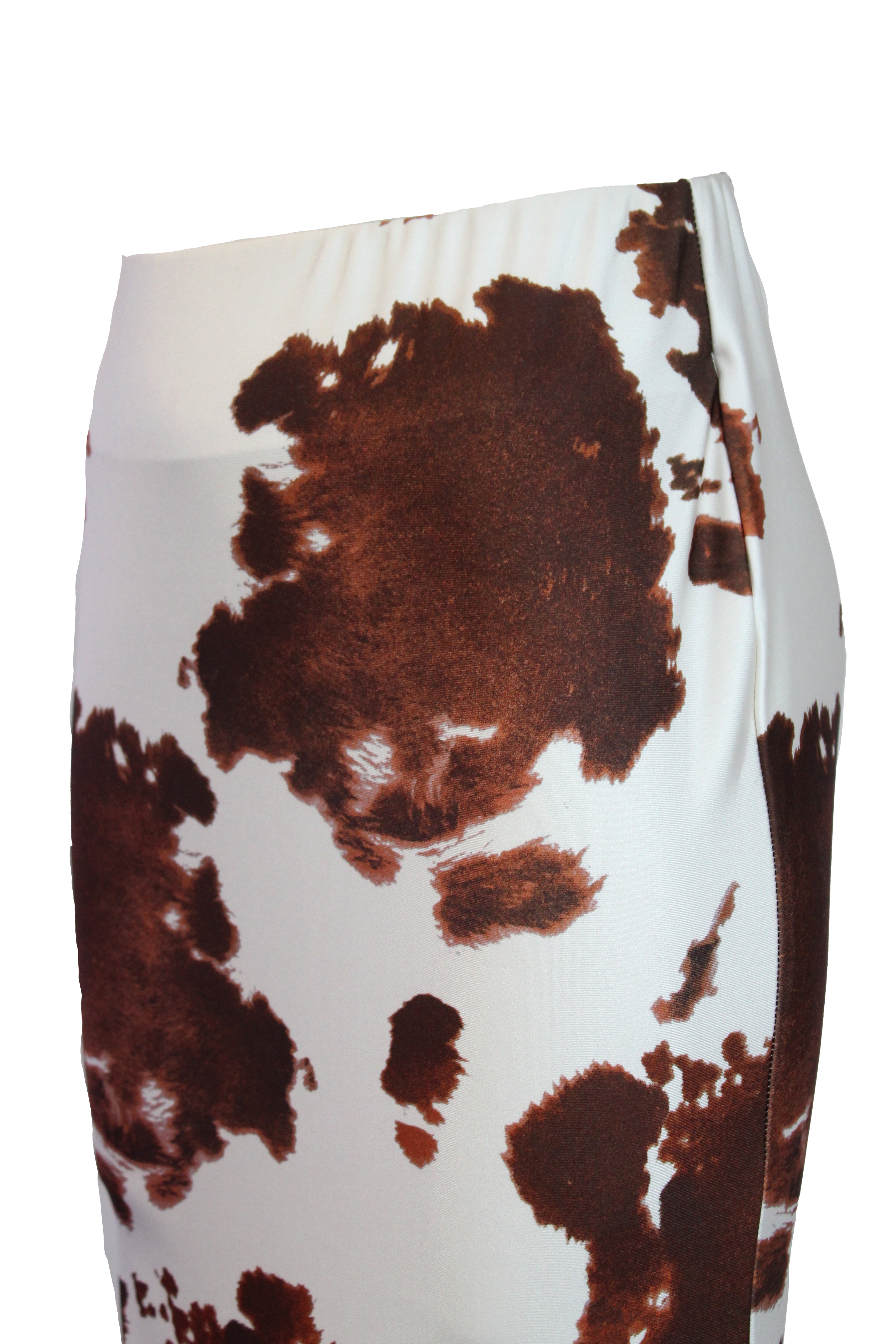 4101LVJ Falda Larga Licra Estampado Vaca