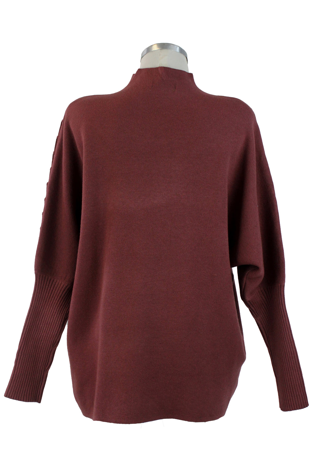 OJ-2763 Suéter Tejido y Tiras con Nudos en Mangas