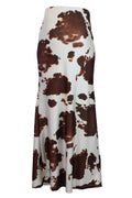 4101LVJ Falda Larga Licra Estampado Vaca