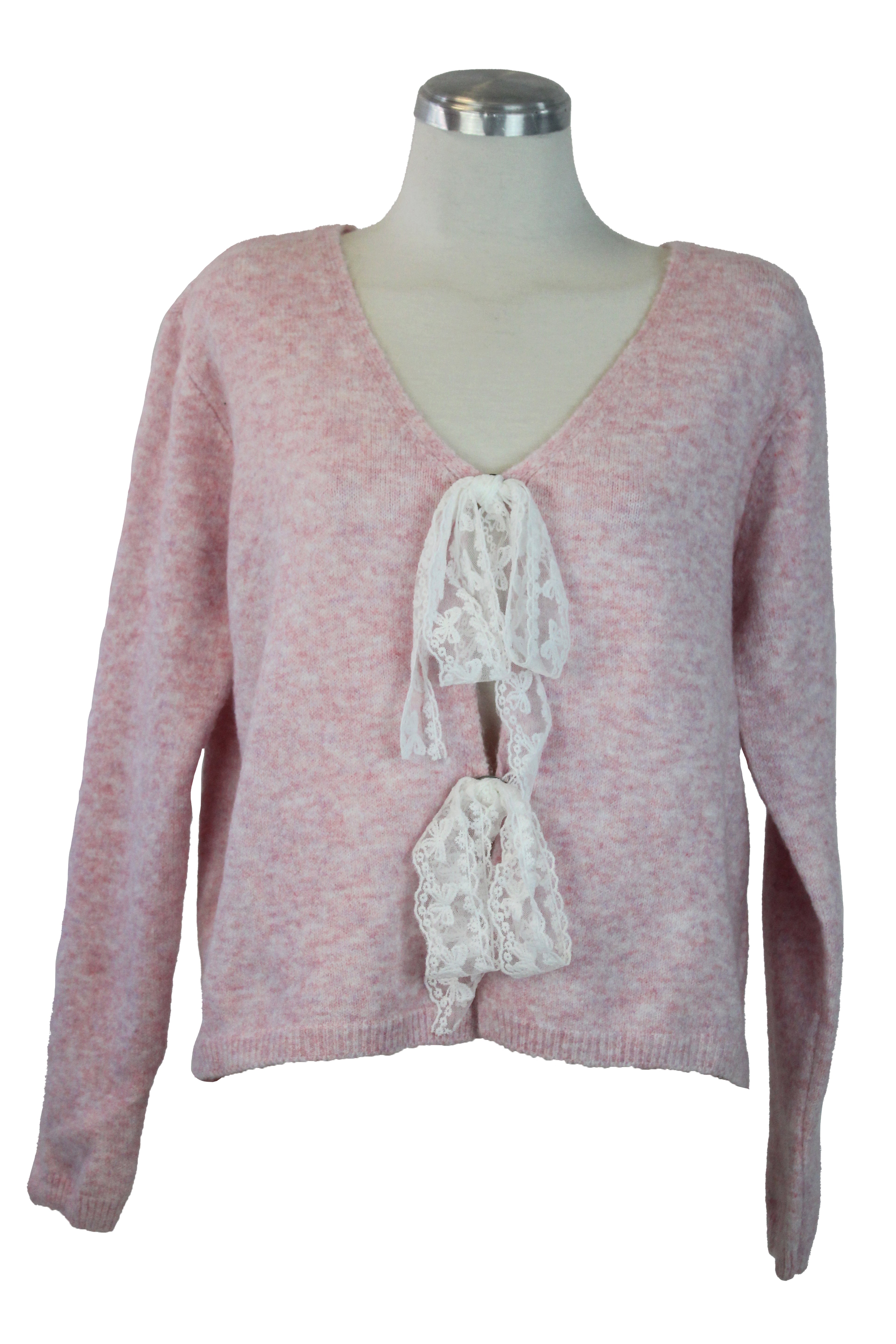 M50171 Suéter Afelpado con Moños Bordado