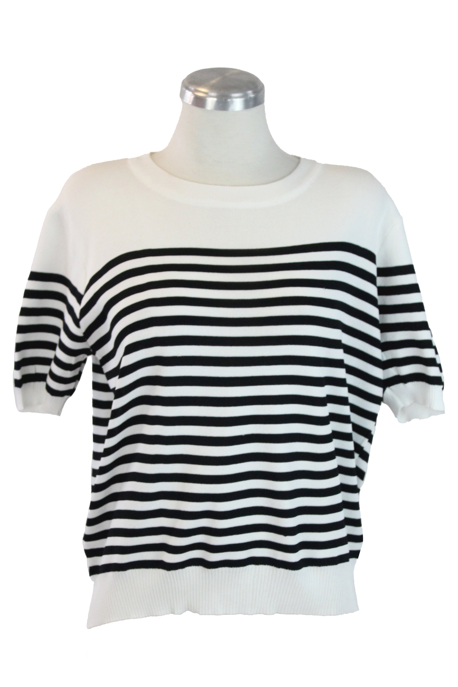 MZ-25053 Blusa Tipo Suéter Líneas Horizontales Consecutivas