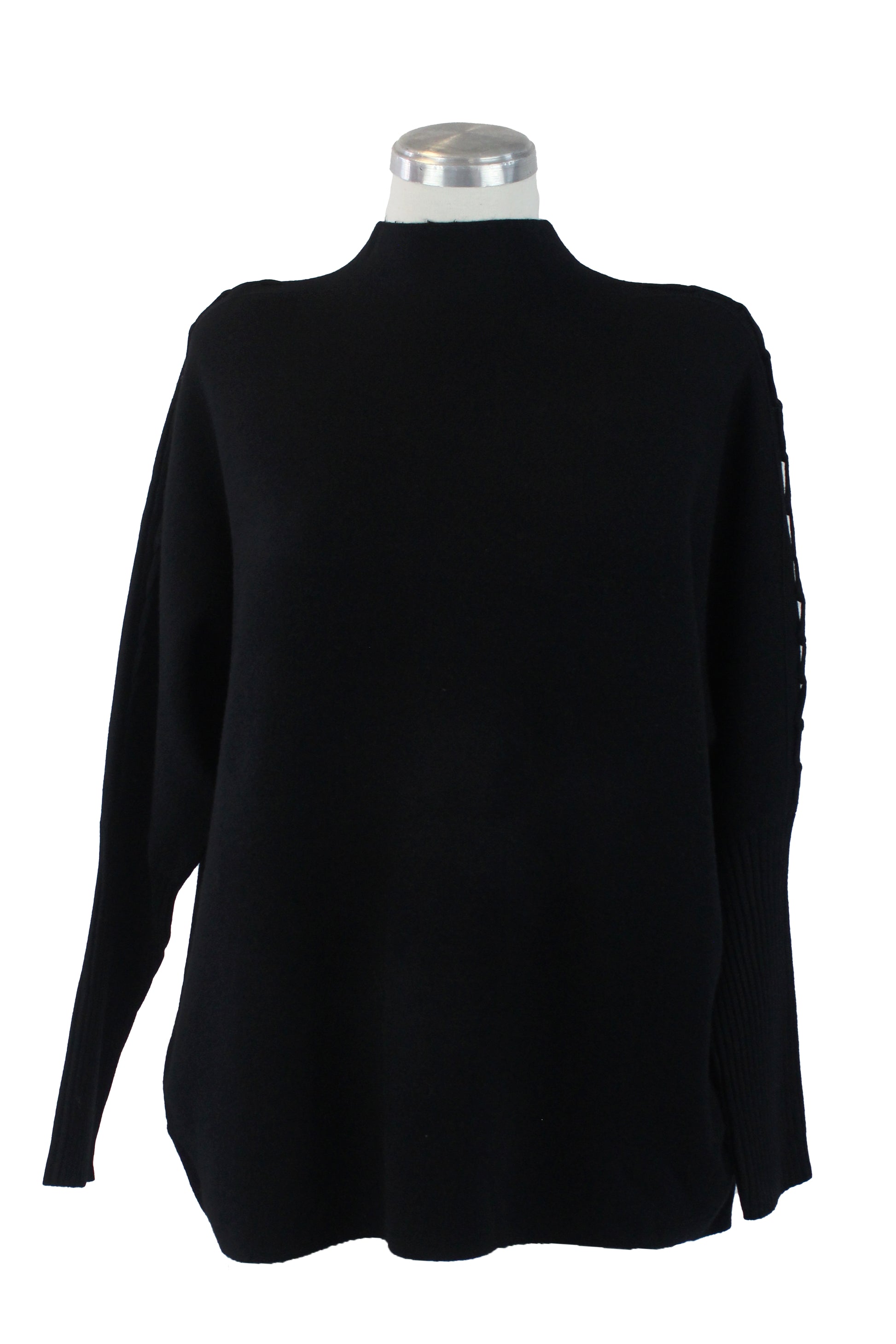 OJ-2763 Suéter Tejido y Tiras con Nudos en Mangas