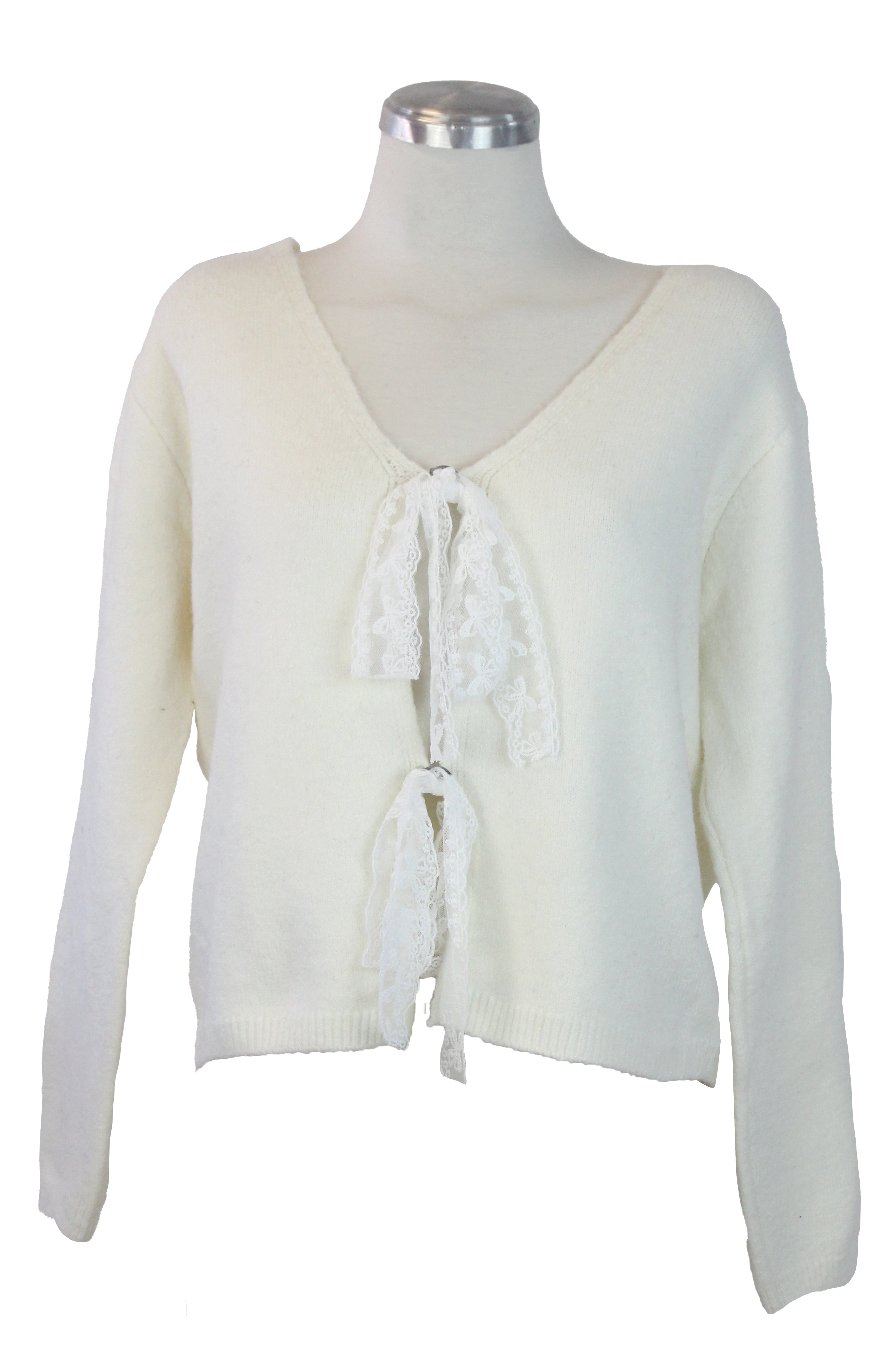 M50171 Suéter Afelpado con Moños Bordado