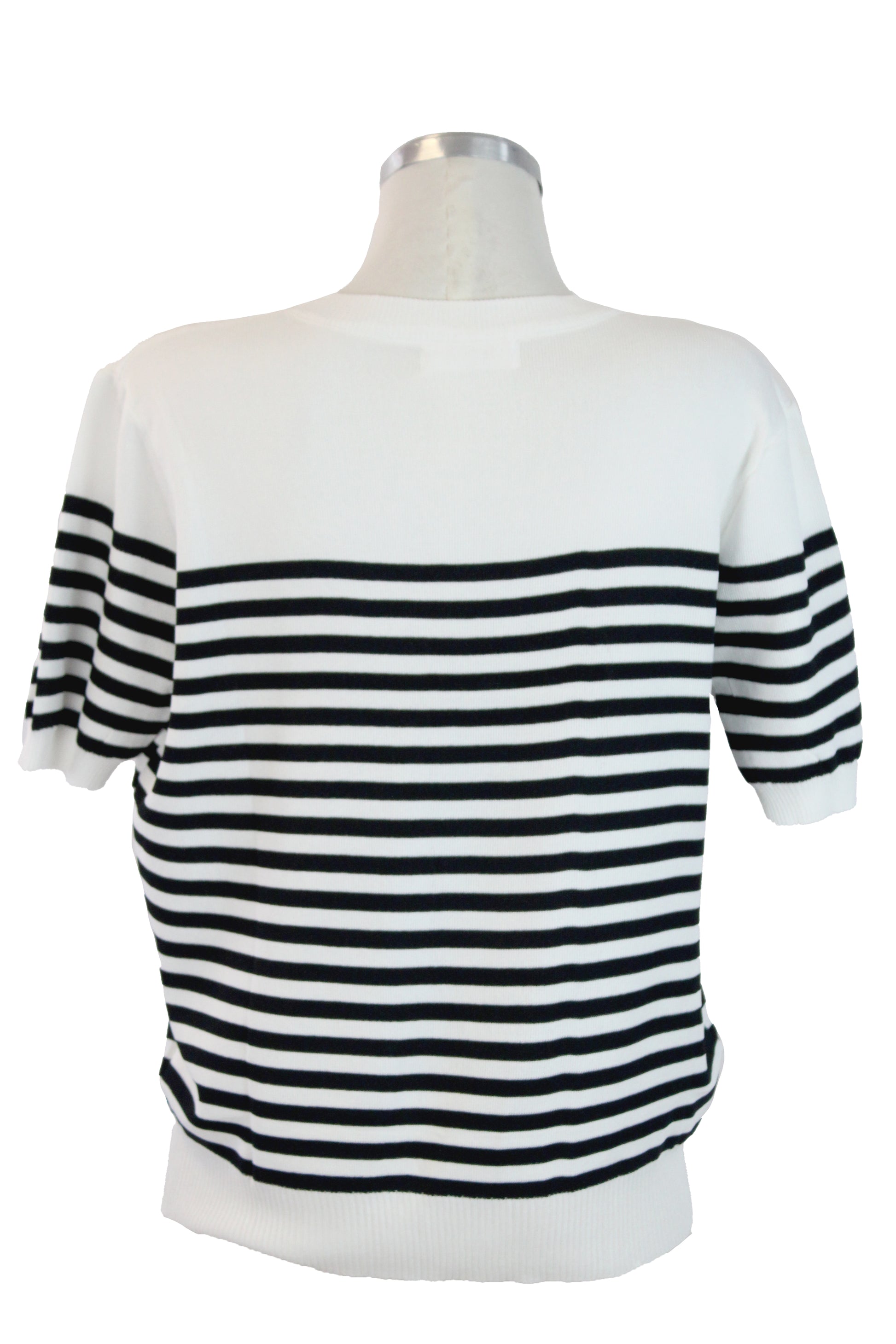 MZ-25053 Blusa Tipo Suéter Líneas Horizontales Consecutivas