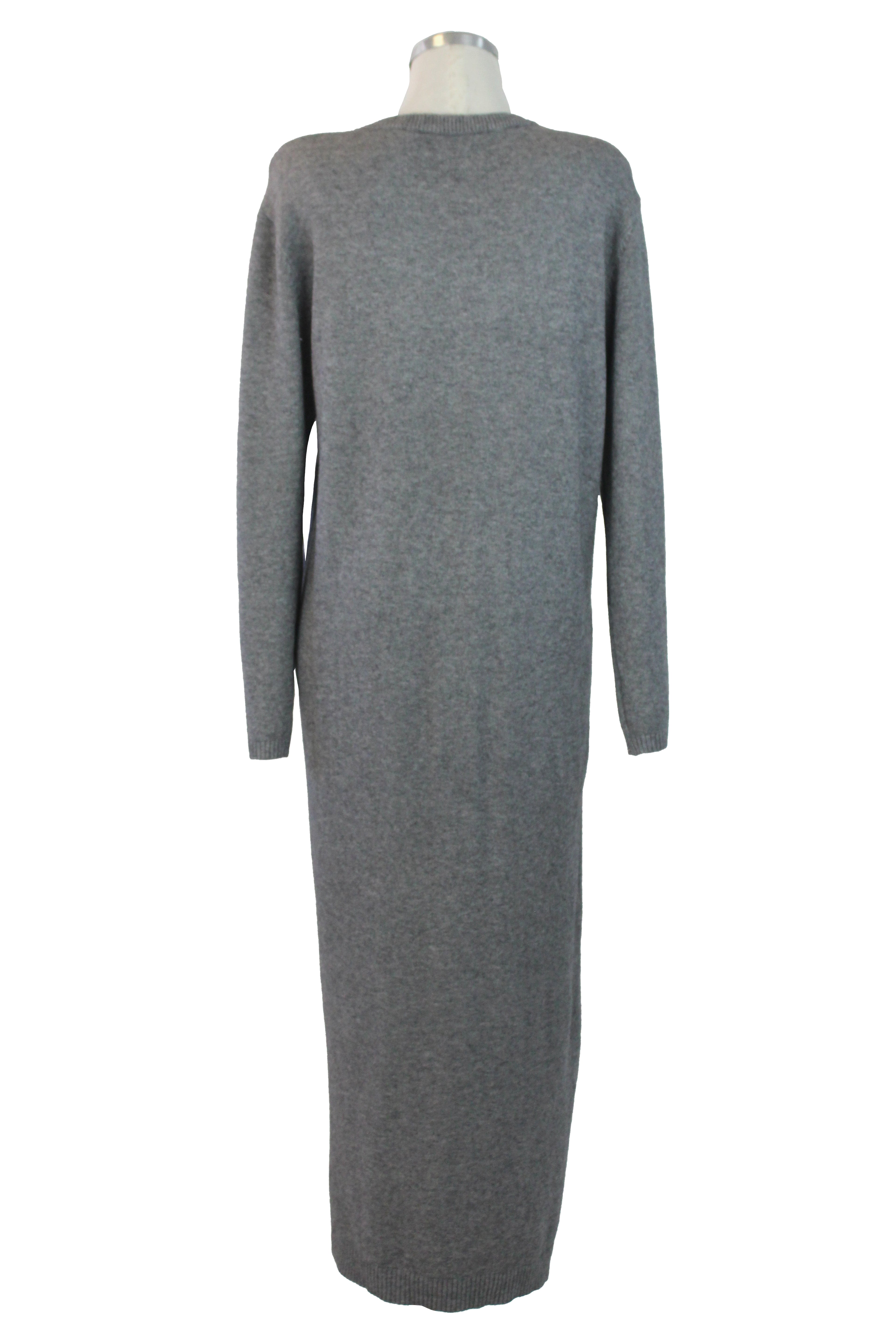 L1569 Vestido Tipo Suéter con Abertura al Centro