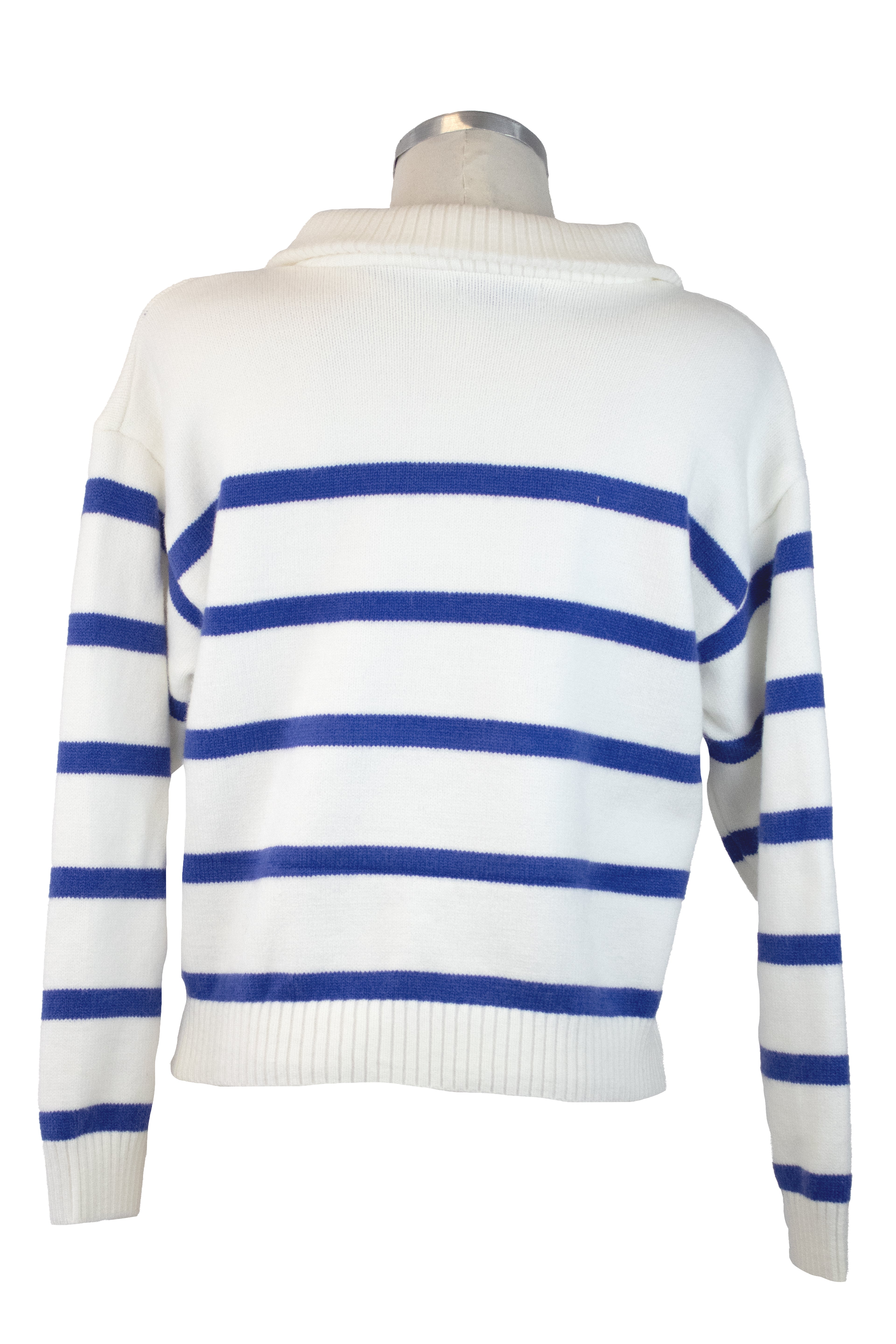 ZM-11766 Suéter Cuello de Tortuga Línea Horizontal