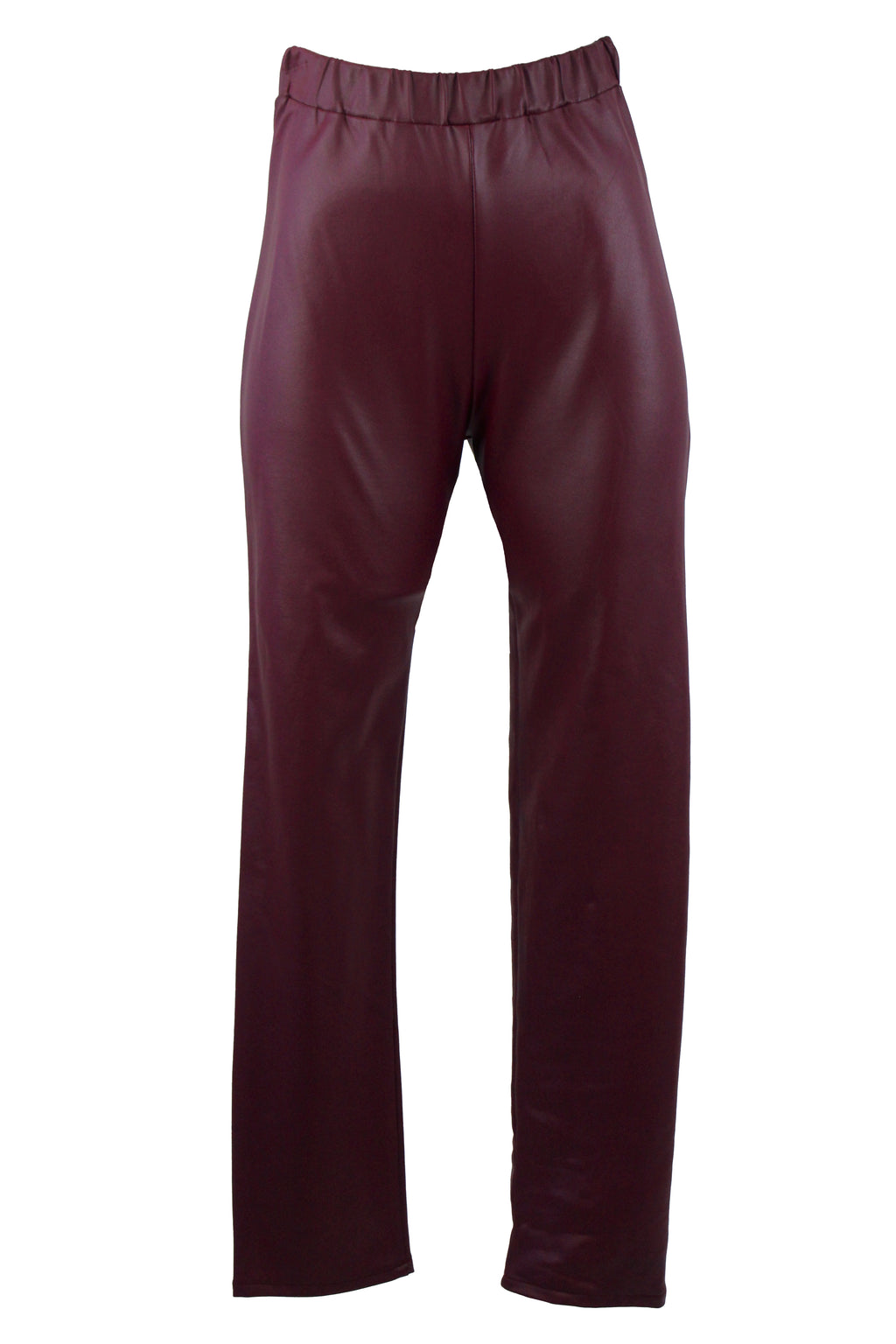 22284 Pantalón Semi Recto Vinipiel con Elástico