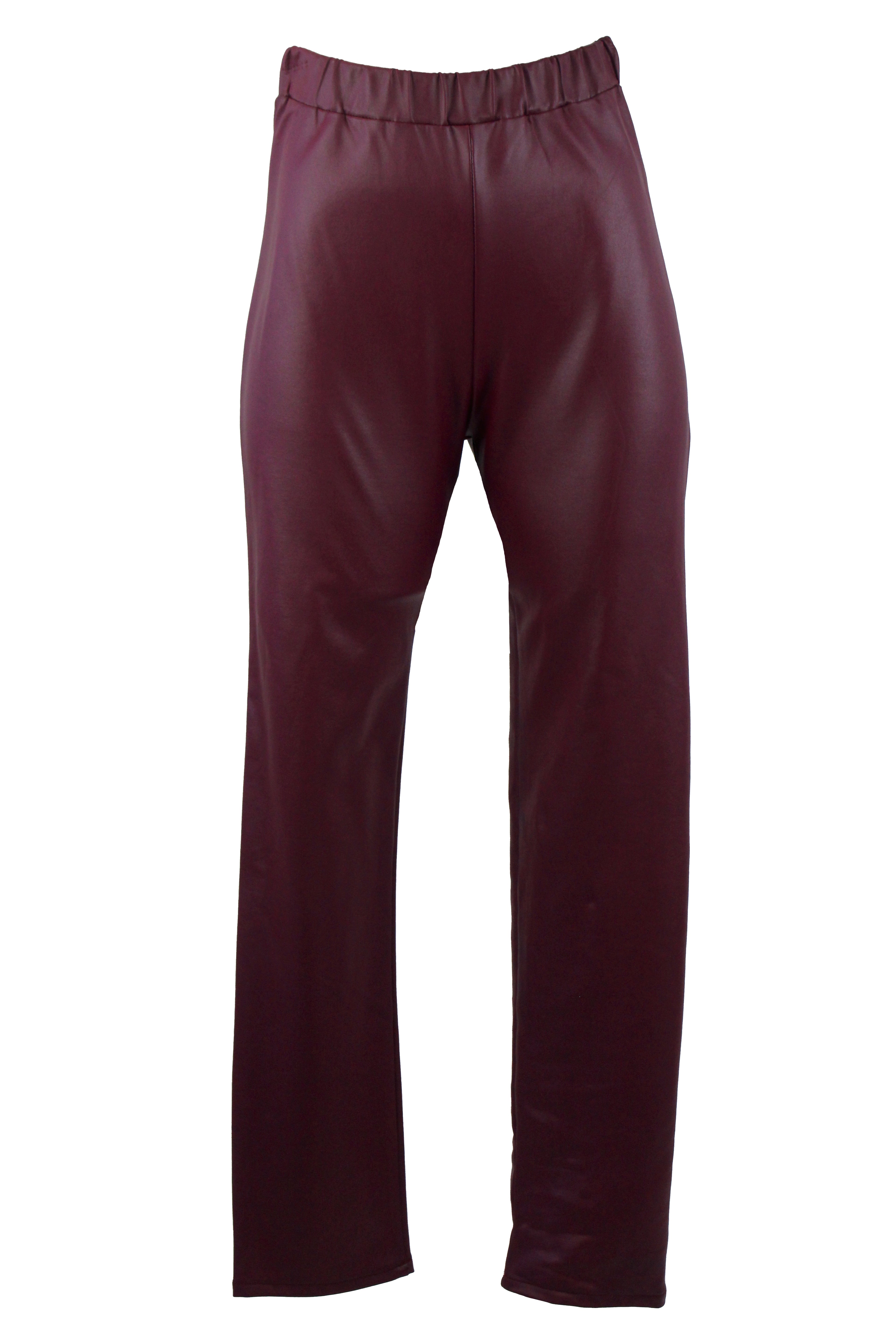 22284 Pantalón Semi Recto Vinipiel con Elástico