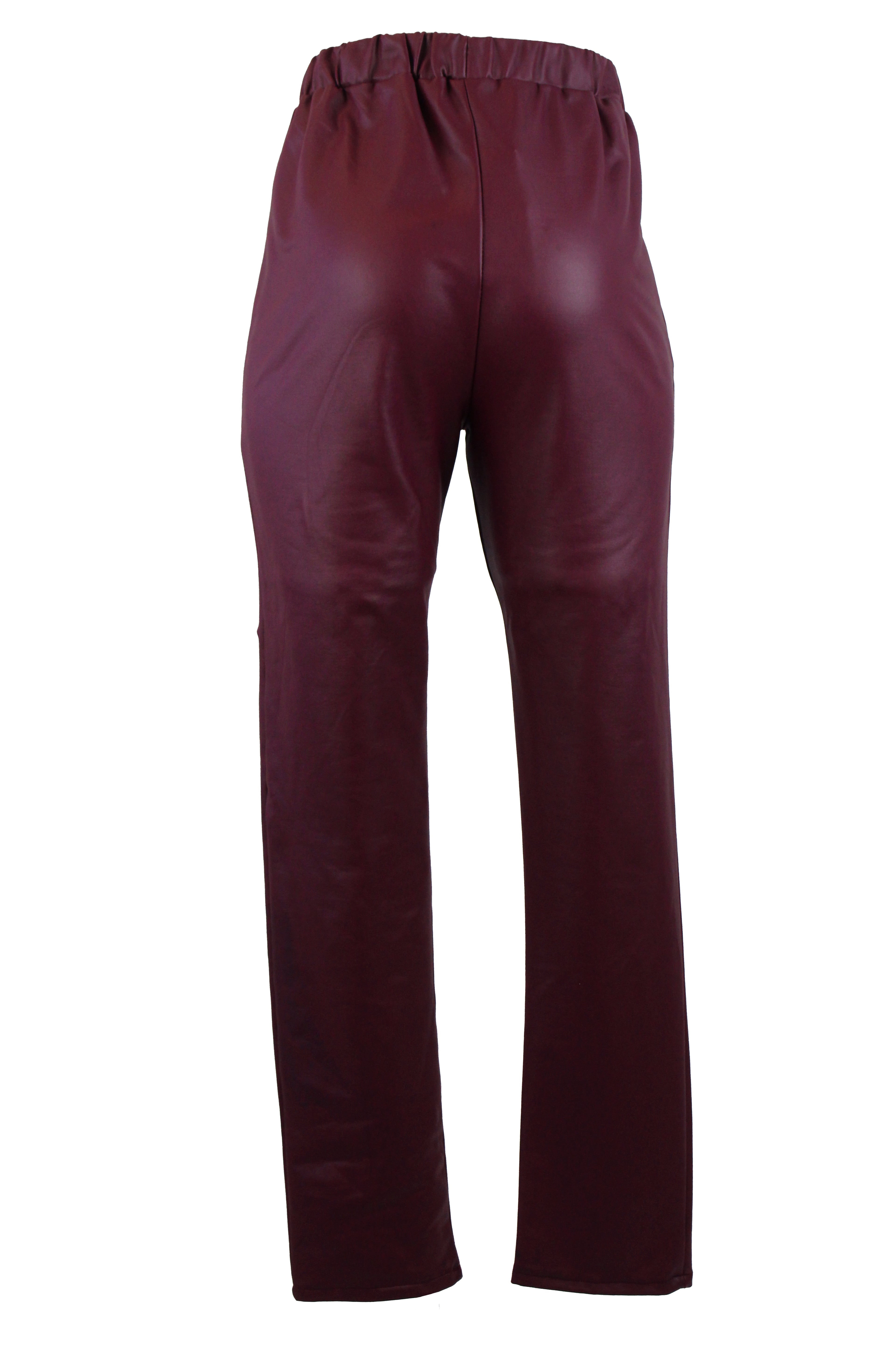 22284 Pantalón Semi Recto Vinipiel con Elástico