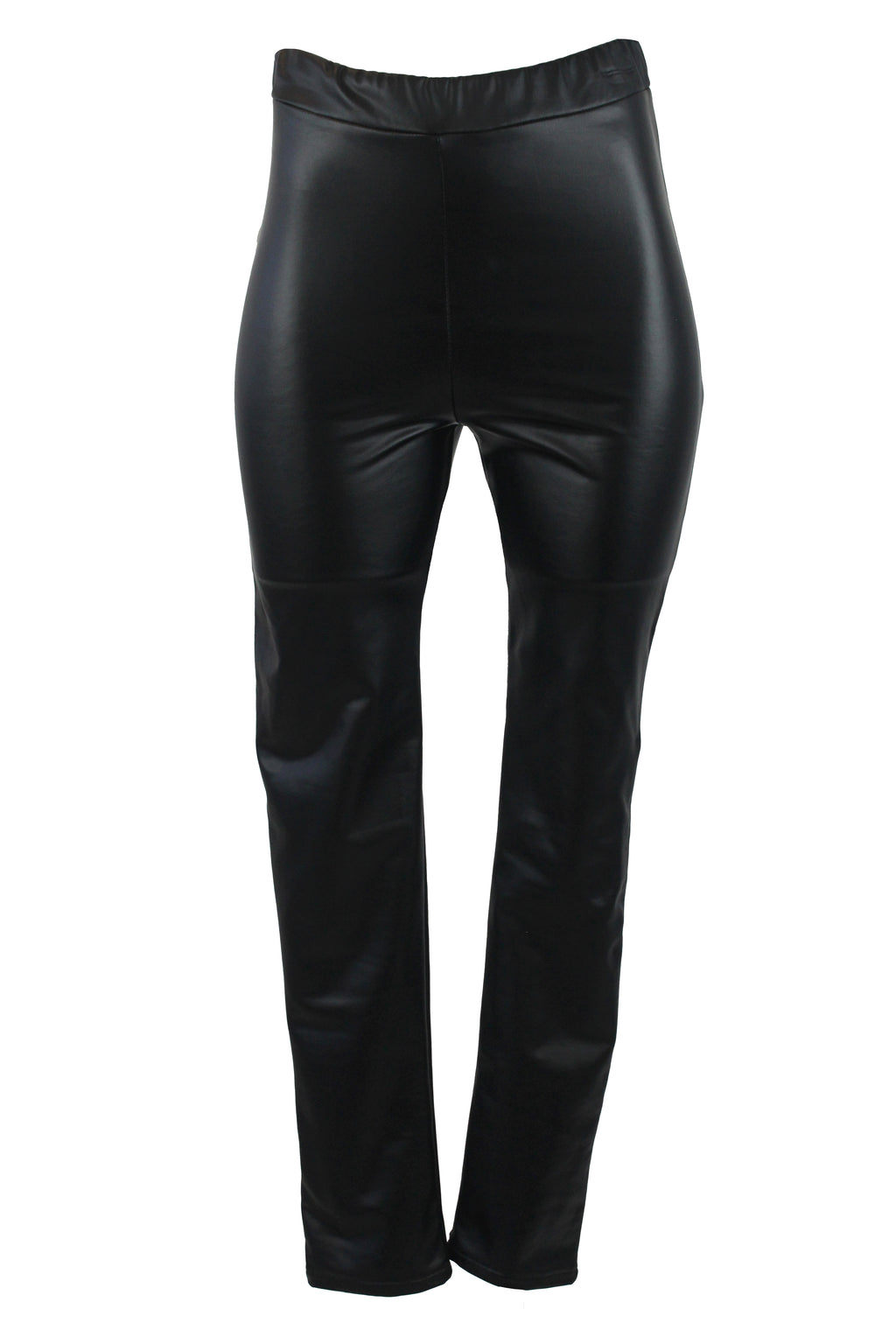 22284 Pantalón Semi Recto Vinipiel con Elástico