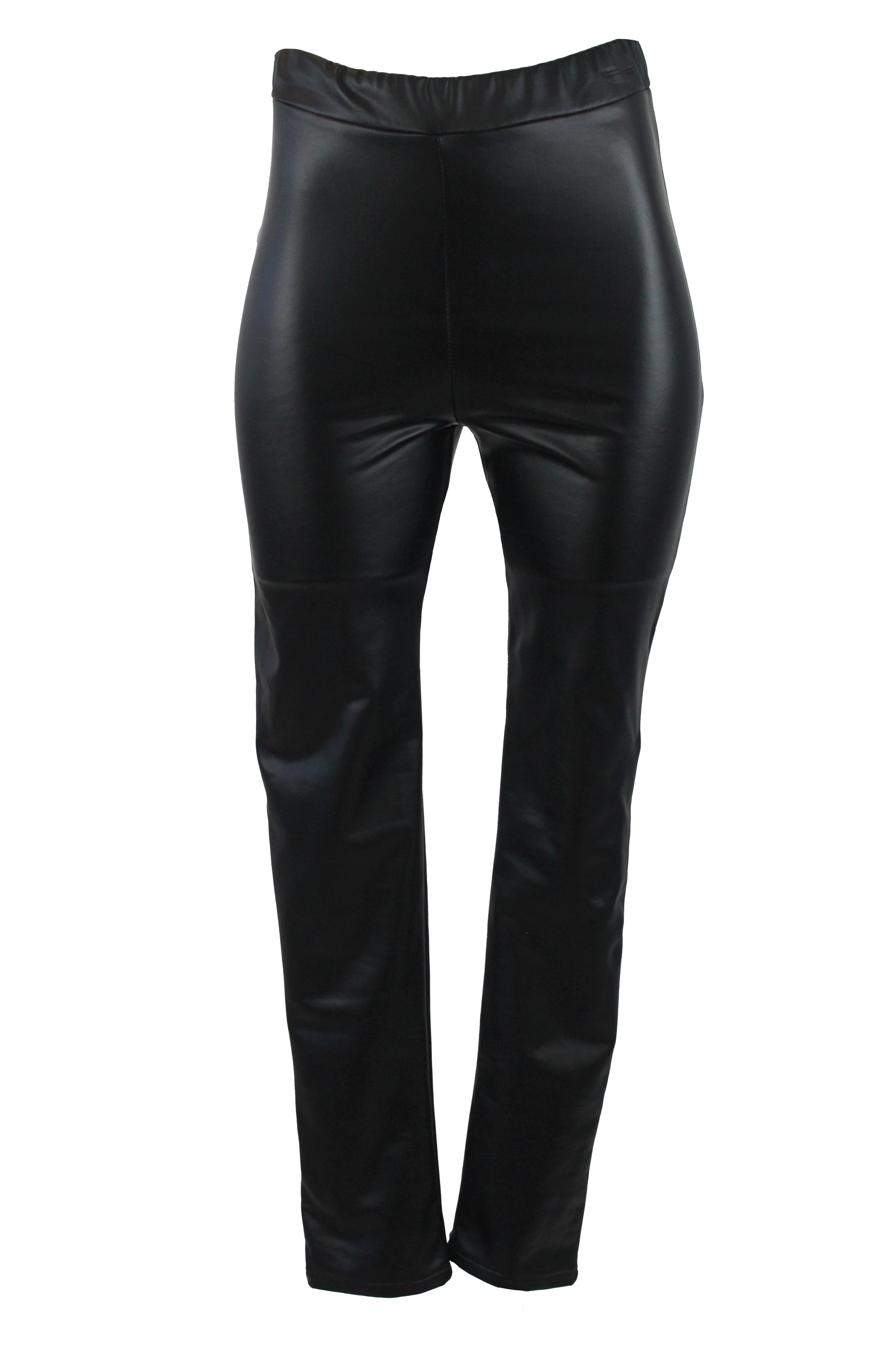 22284 Pantalón Semi Recto Vinipiel con Elástico