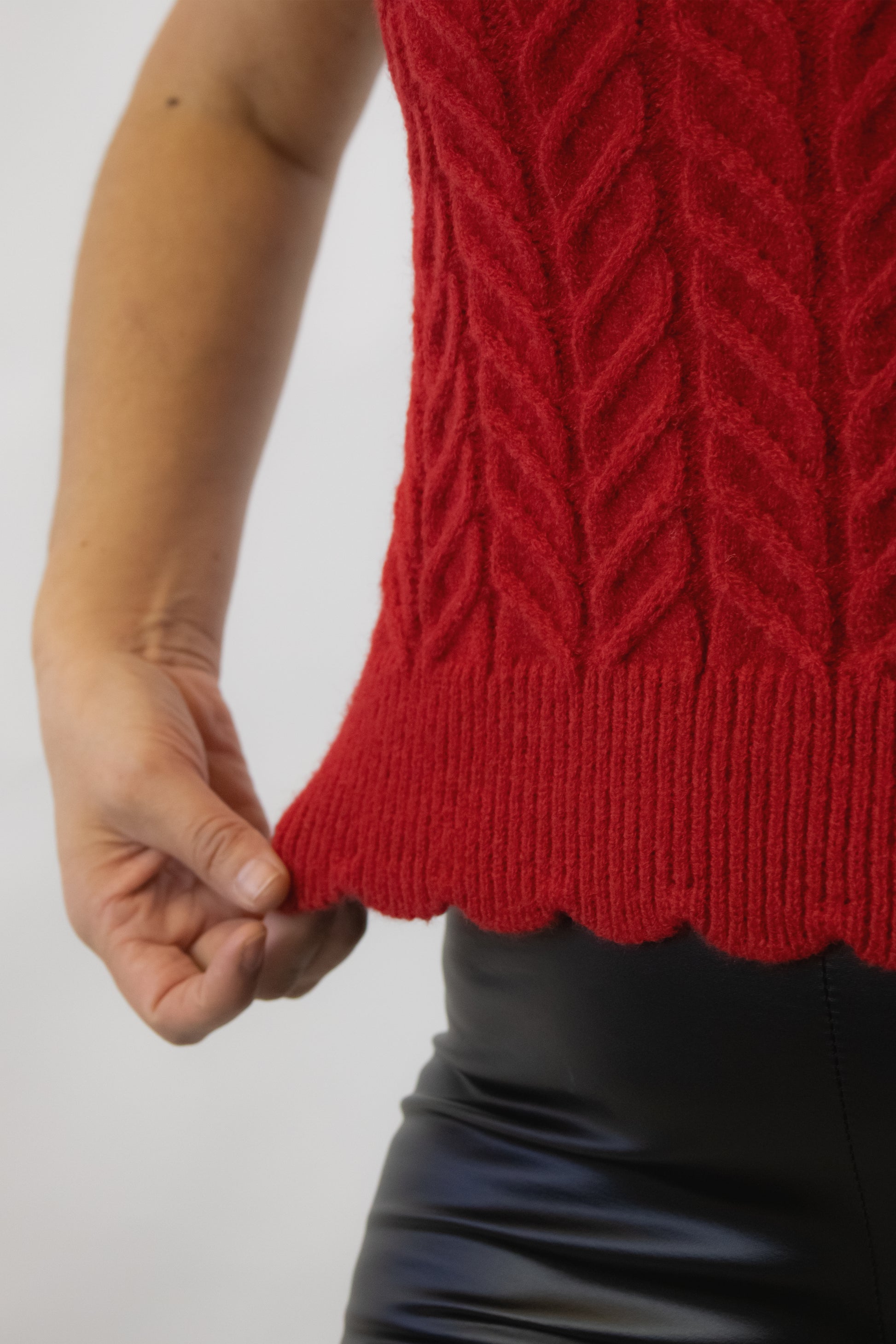 CHL089 Chaleco Tejido de Ondas