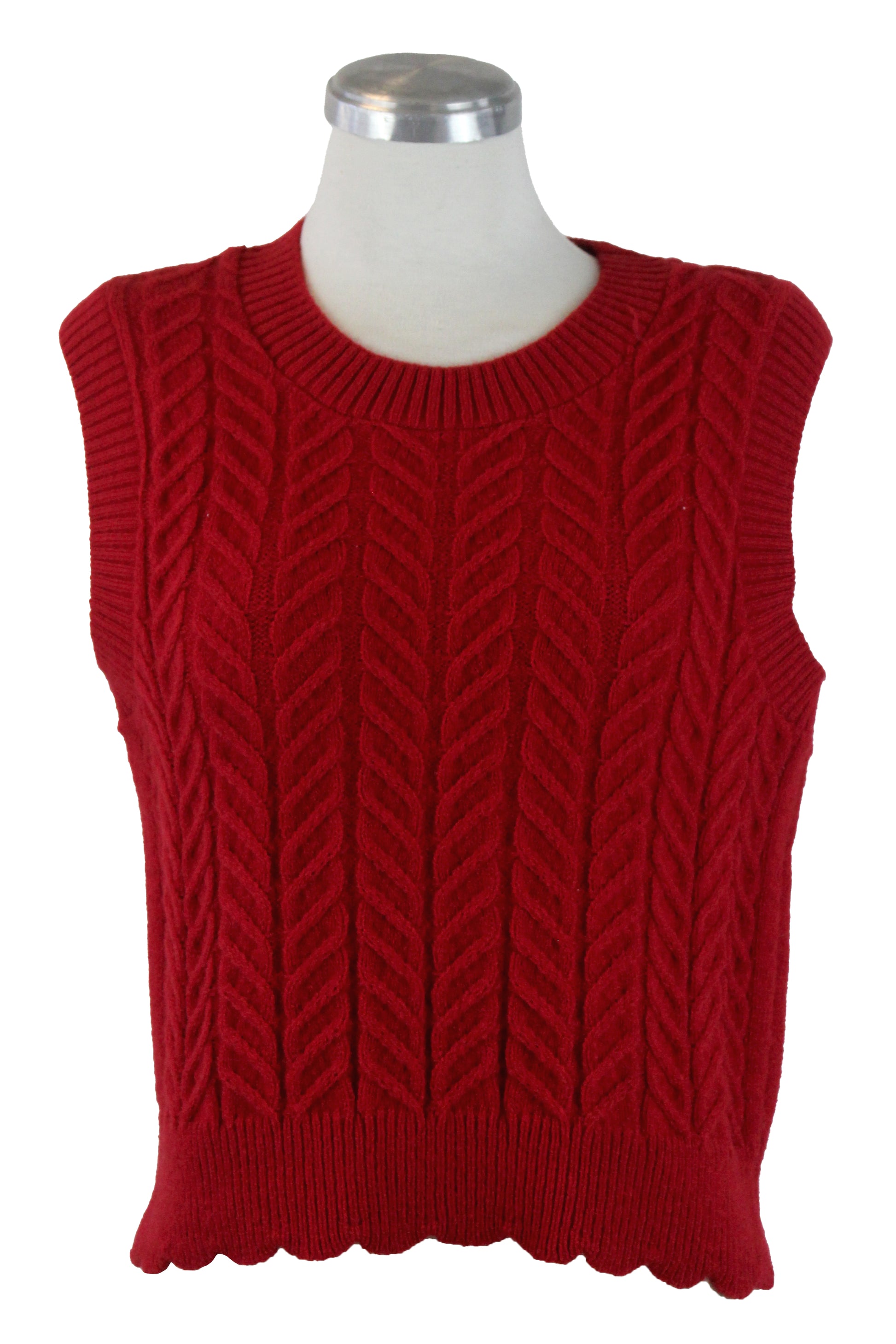 CHL089 Chaleco Tejido de Ondas