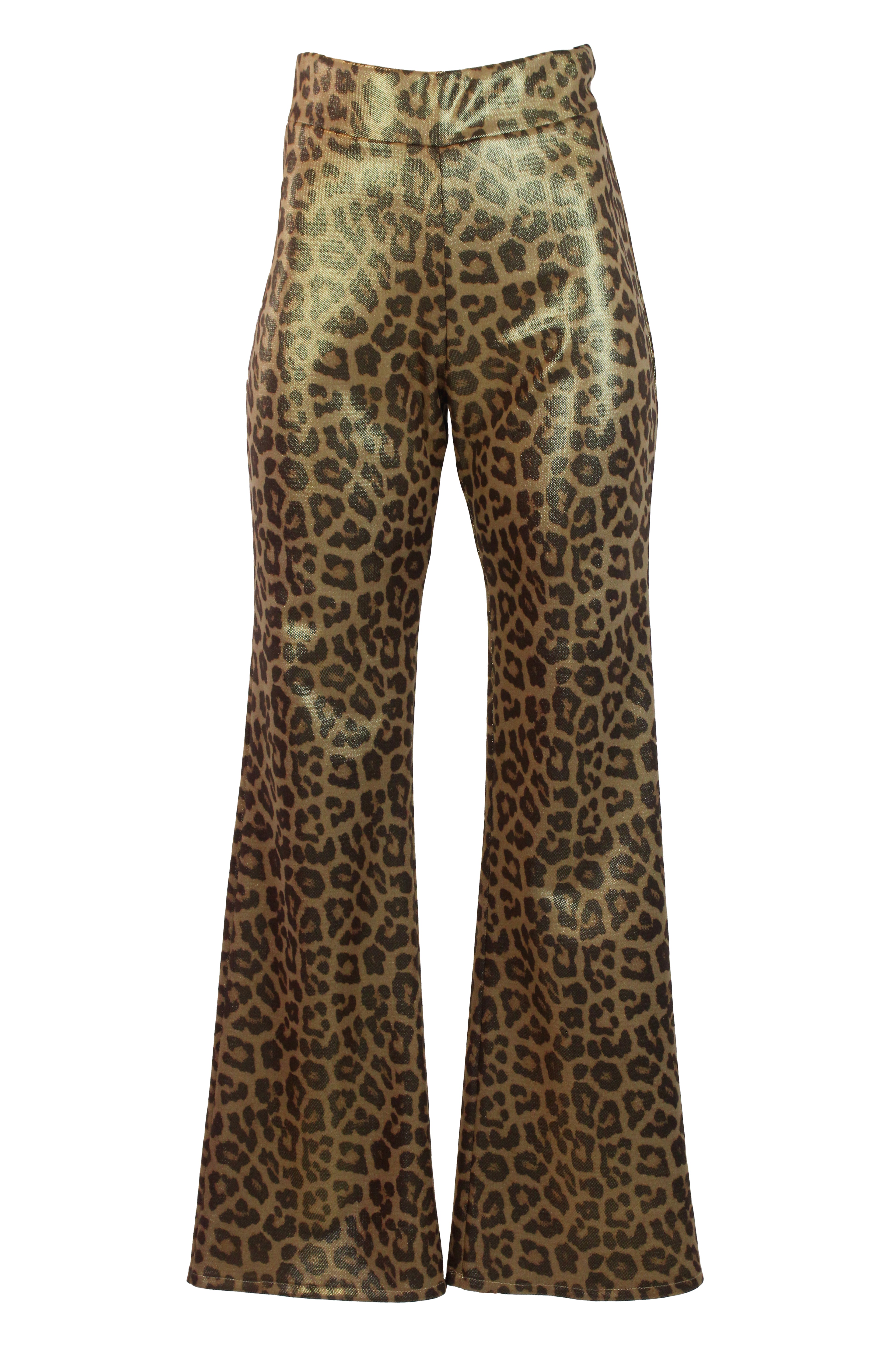 MR1K9H4E Pantalón Brilloso Corte Recto