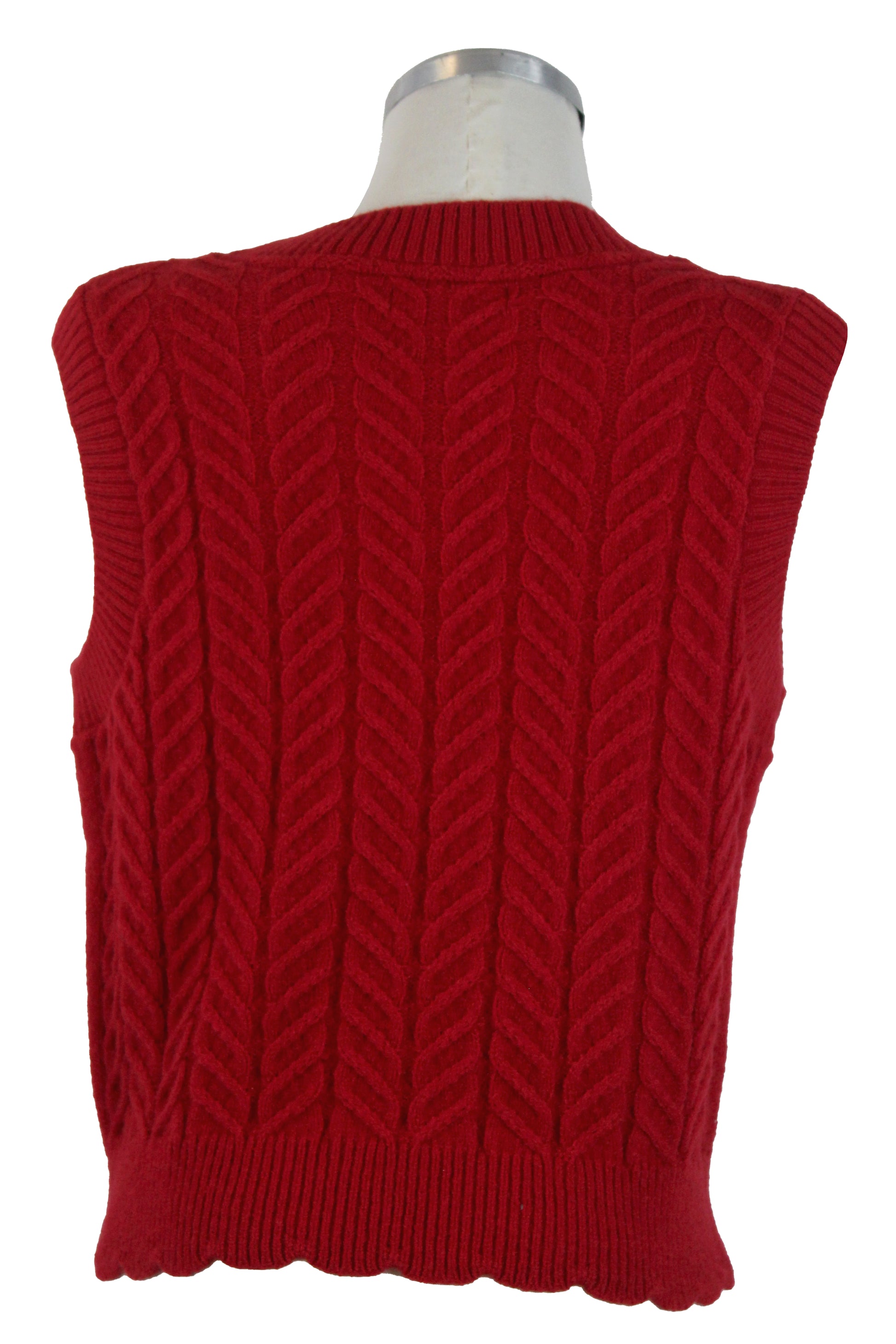 CHL089 Chaleco Tejido de Ondas