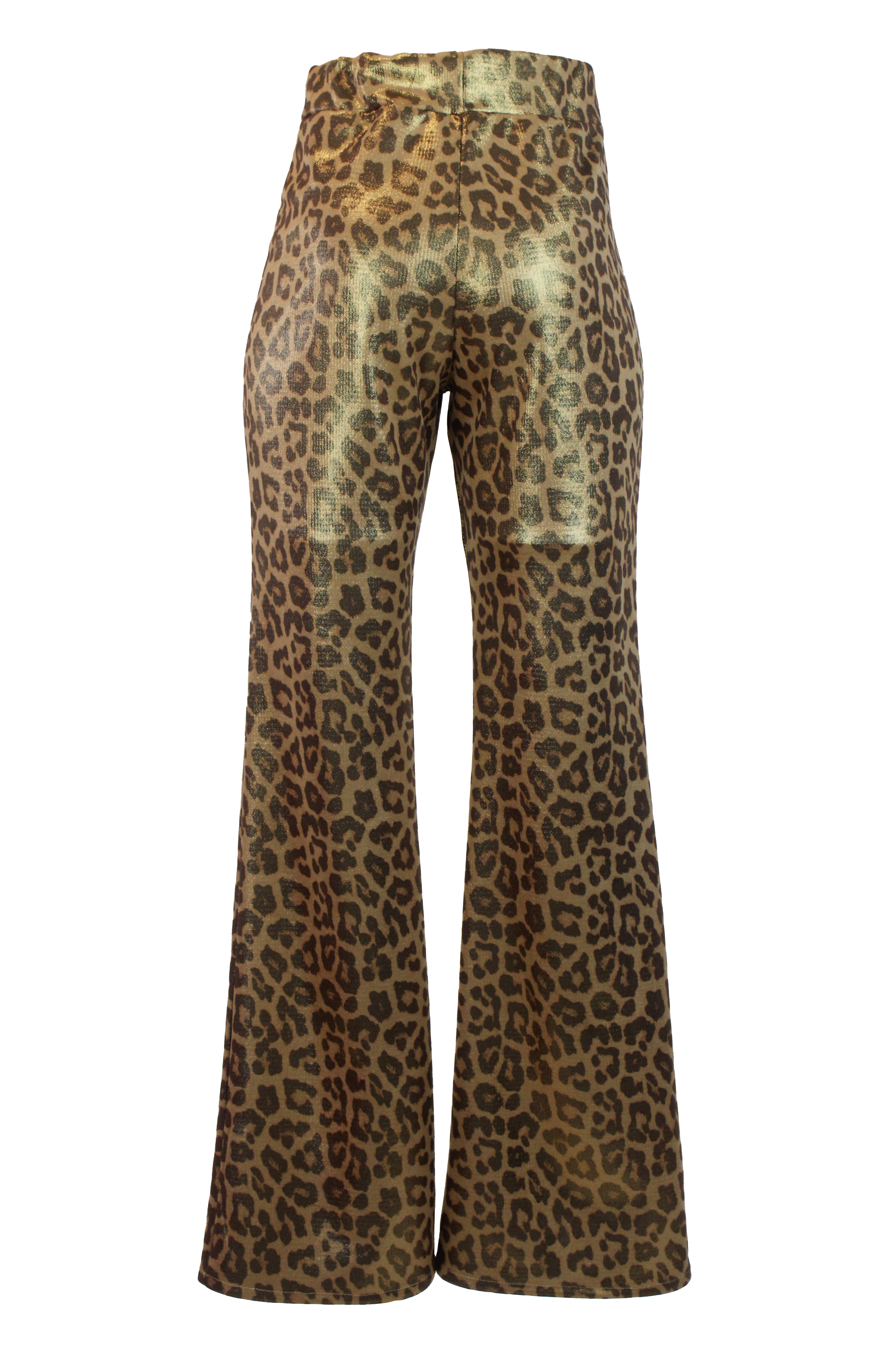 MR1K9H4E Pantalón Brilloso Corte Recto