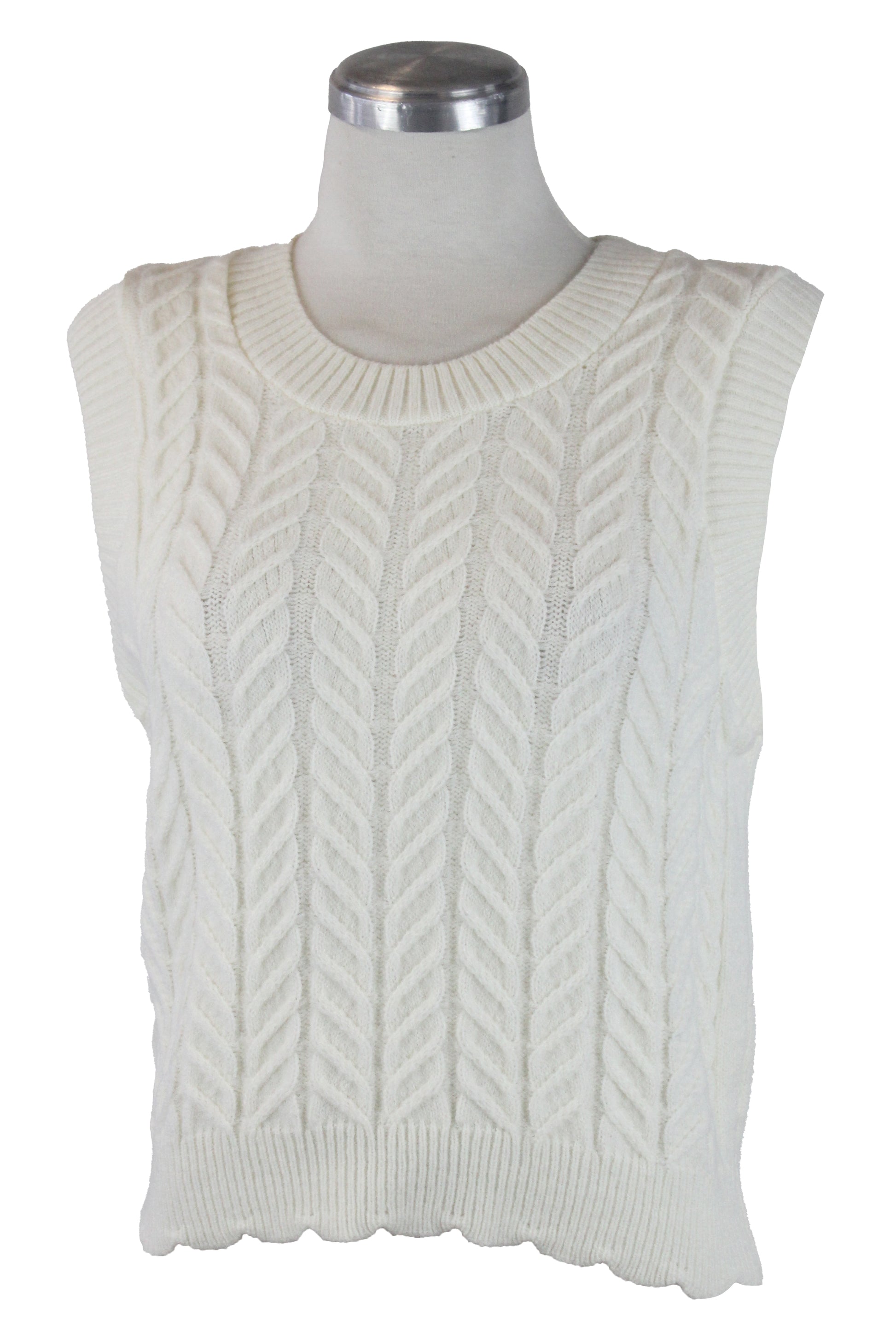 CHL089 Chaleco Tejido de Ondas