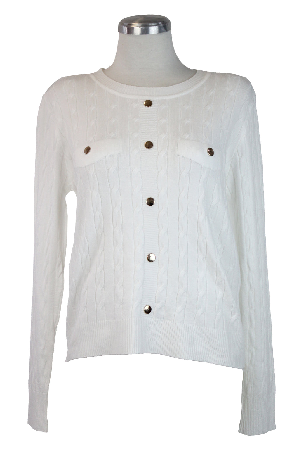 MZ-24135 Suéter con Diseño y Botones