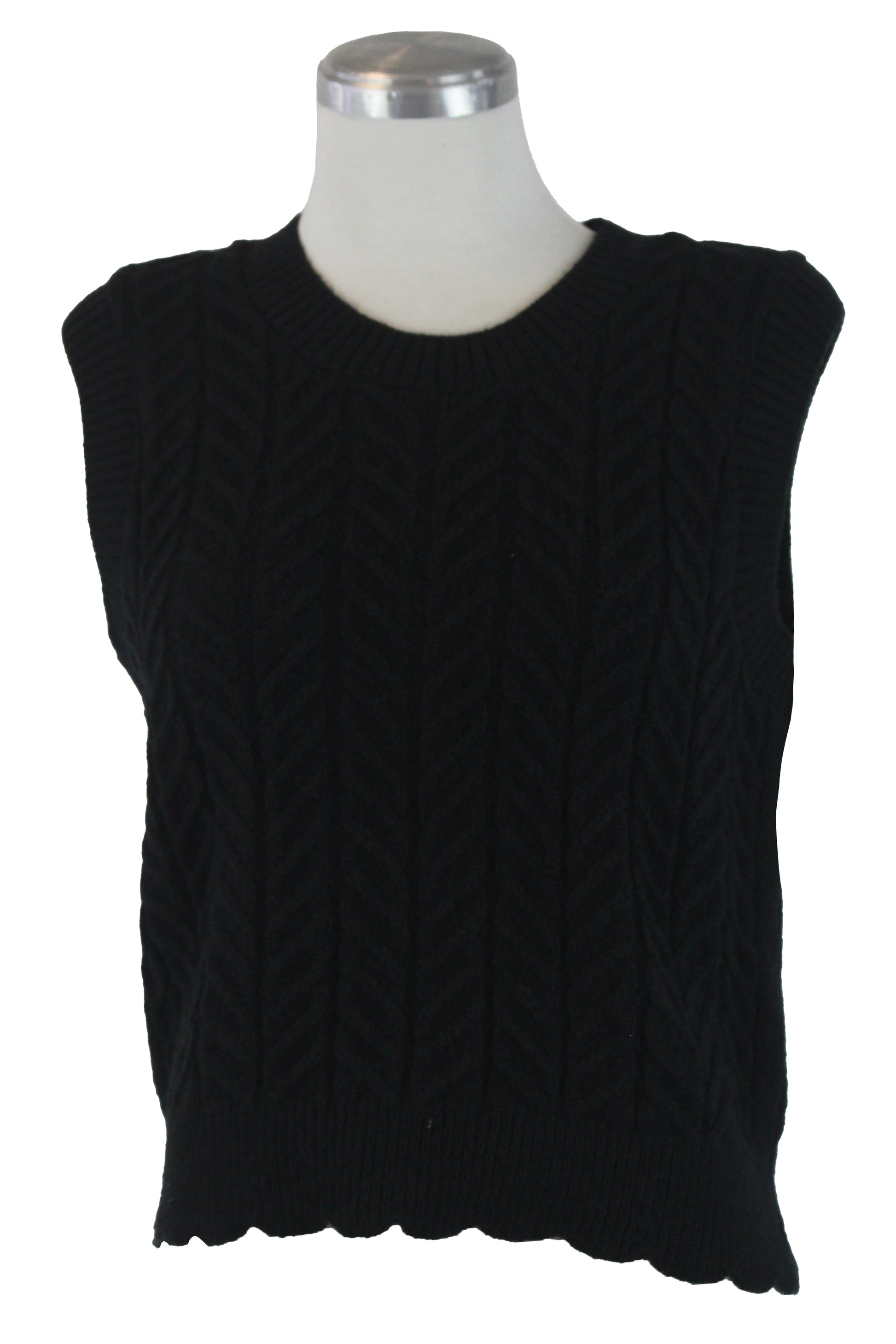 CHL089 Chaleco Tejido de Ondas