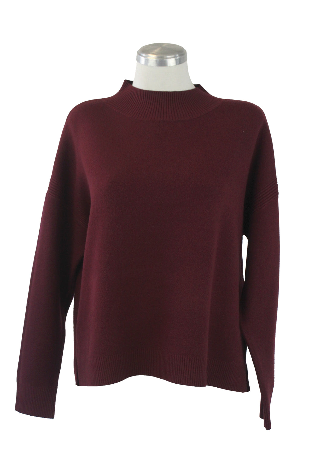 OJ-2762 Suéter Tejido Cuello Alto Líneas Tejidas Delgadas