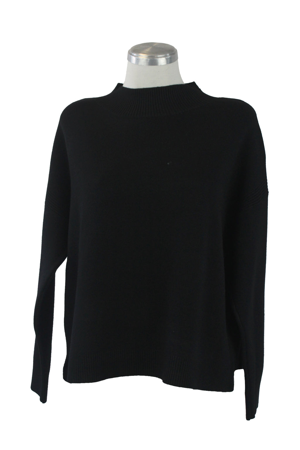 OJ-2762 Suéter Tejido Cuello Alto Líneas Tejidas Delgadas