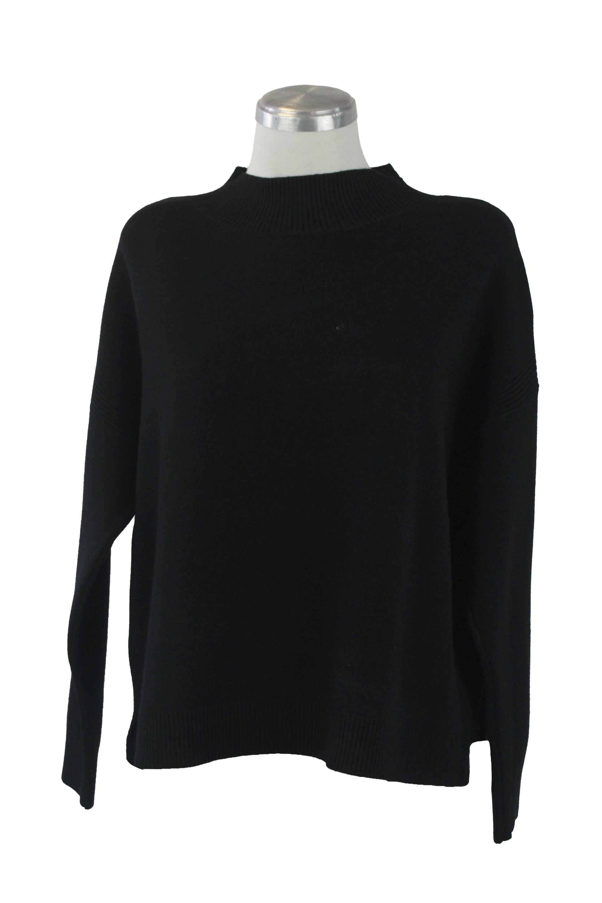 OJ-2762 Suéter Tejido Cuello Alto Líneas Tejidas Delgadas