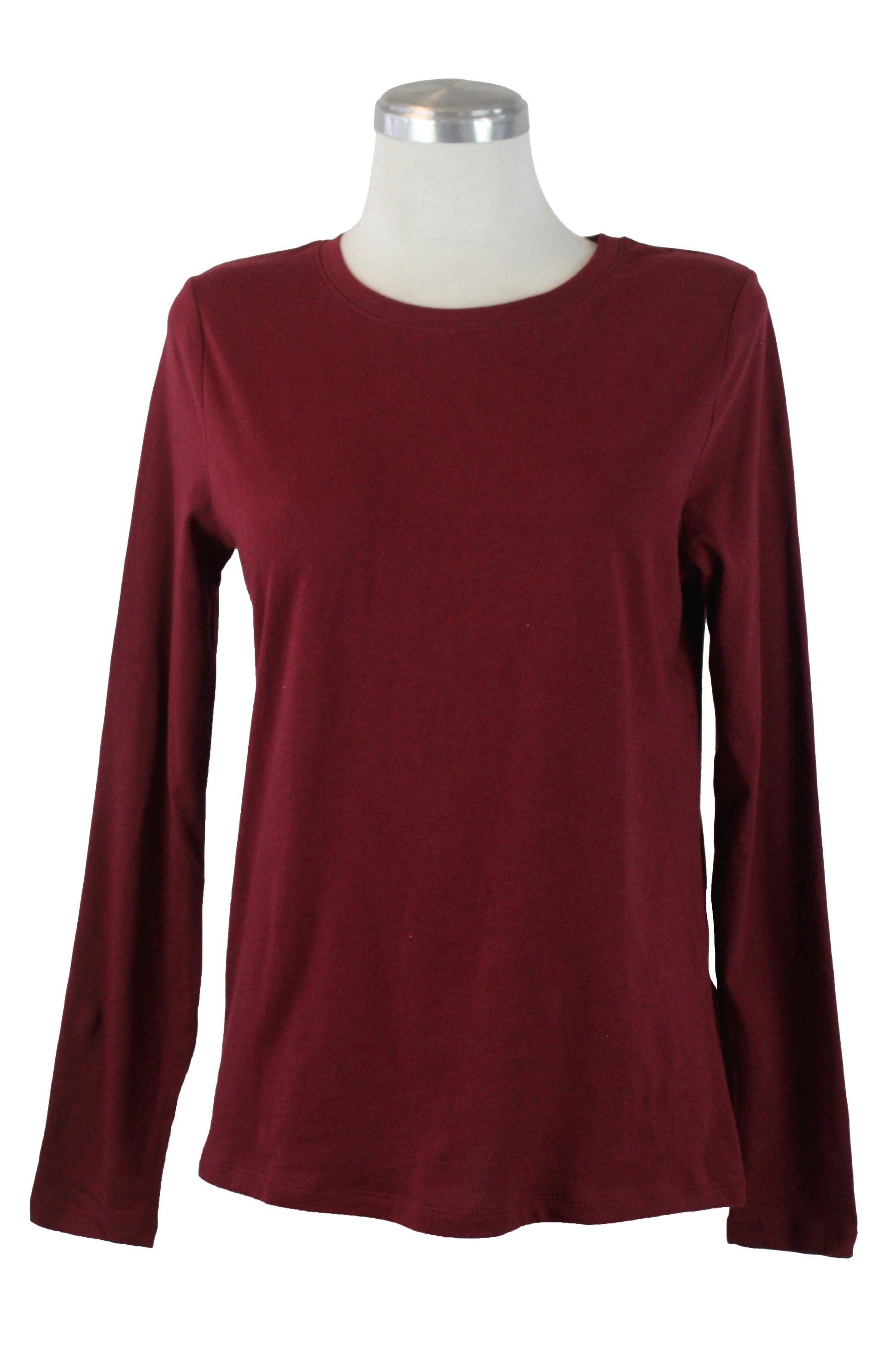 TT36 Blusa Basica Lisa Manga Cuello Redondo