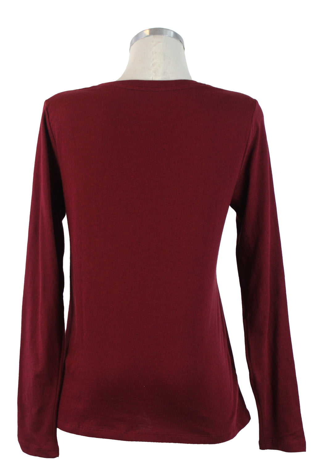 TT36 Blusa Basica Lisa Manga Cuello Redondo