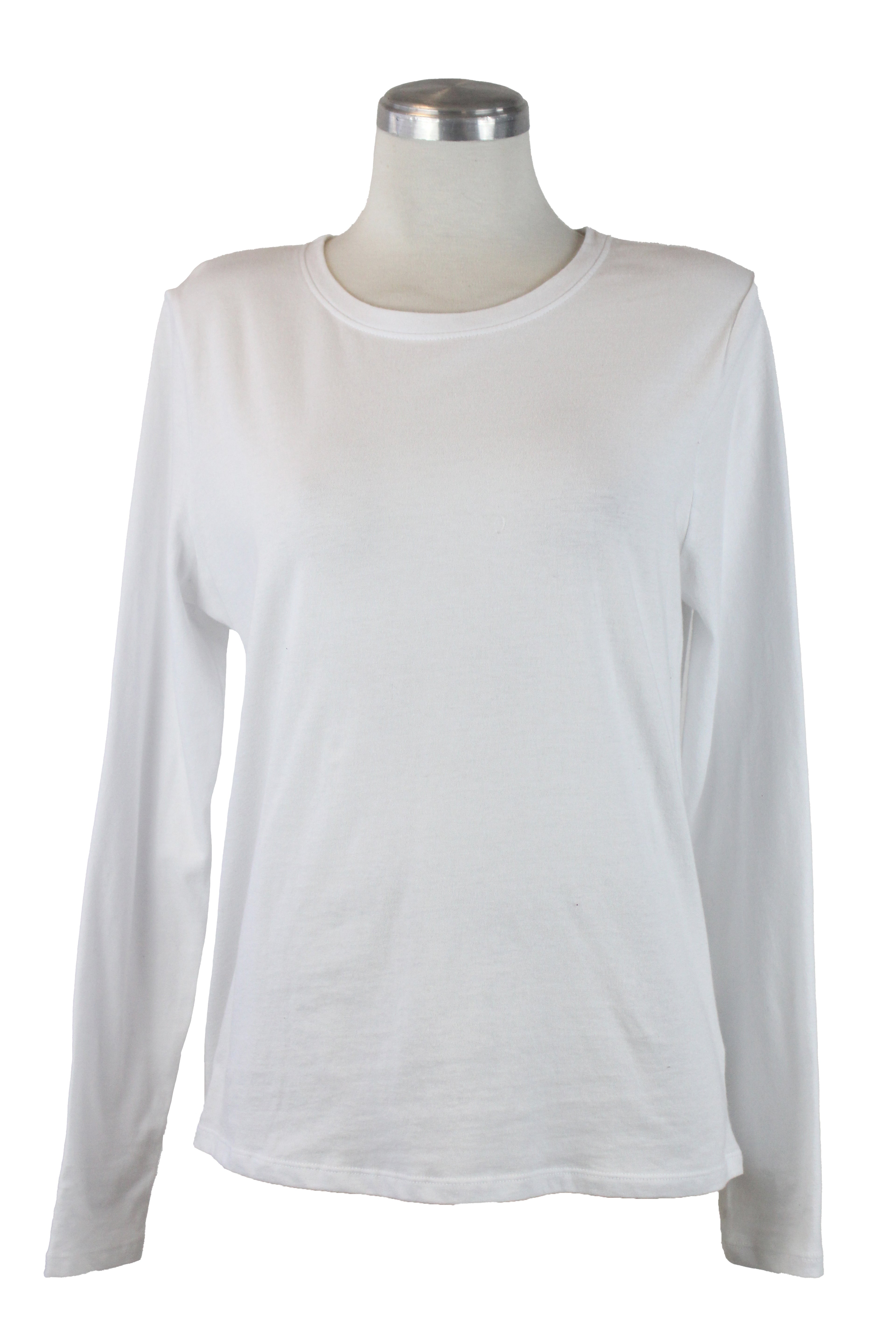 TT36 Blusa Basica Lisa Manga Cuello Redondo