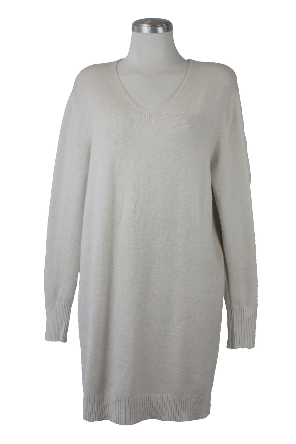 L1567 Vestido Tipo Suéter Cuello V
