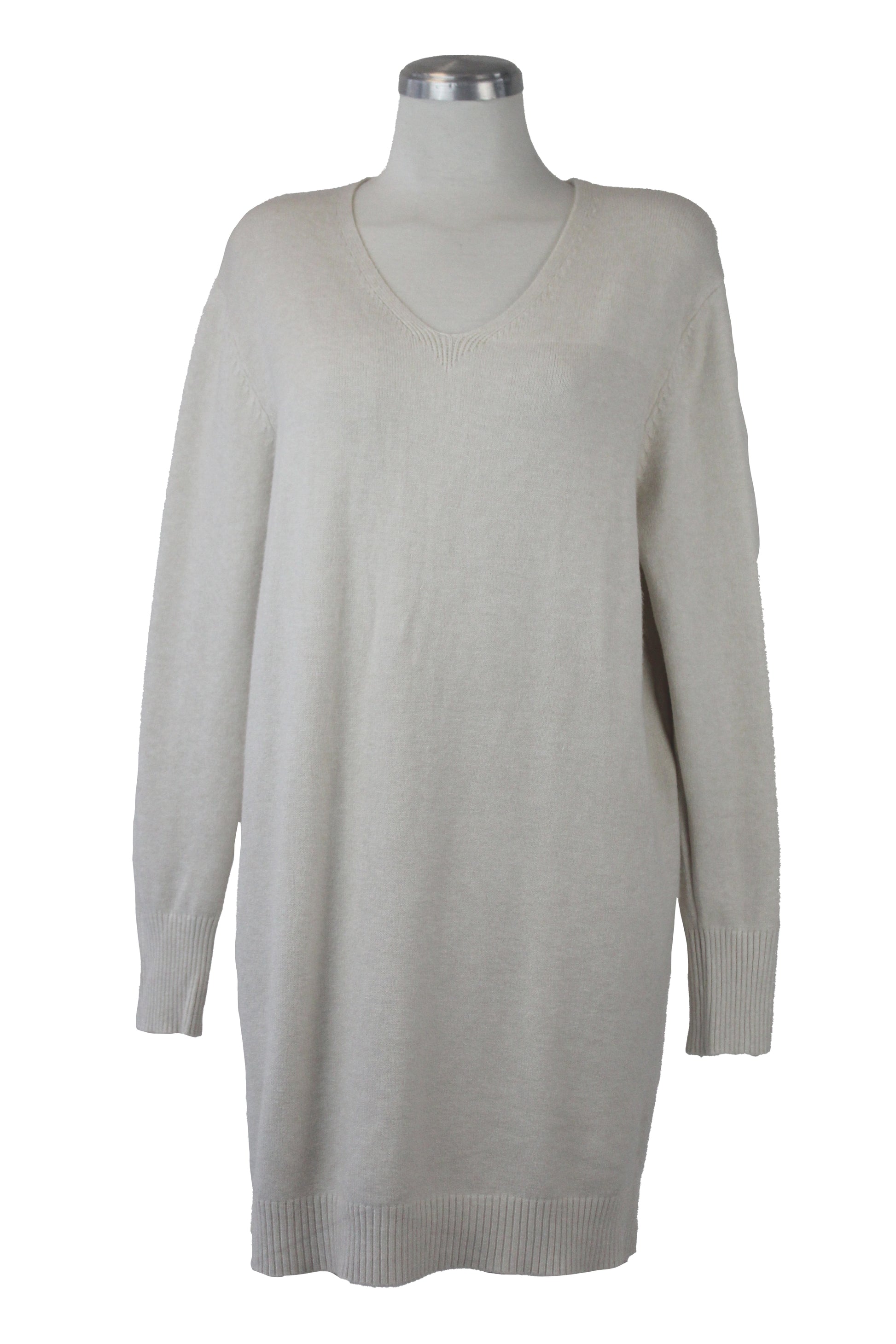 L1567 Vestido Tipo Suéter Cuello V