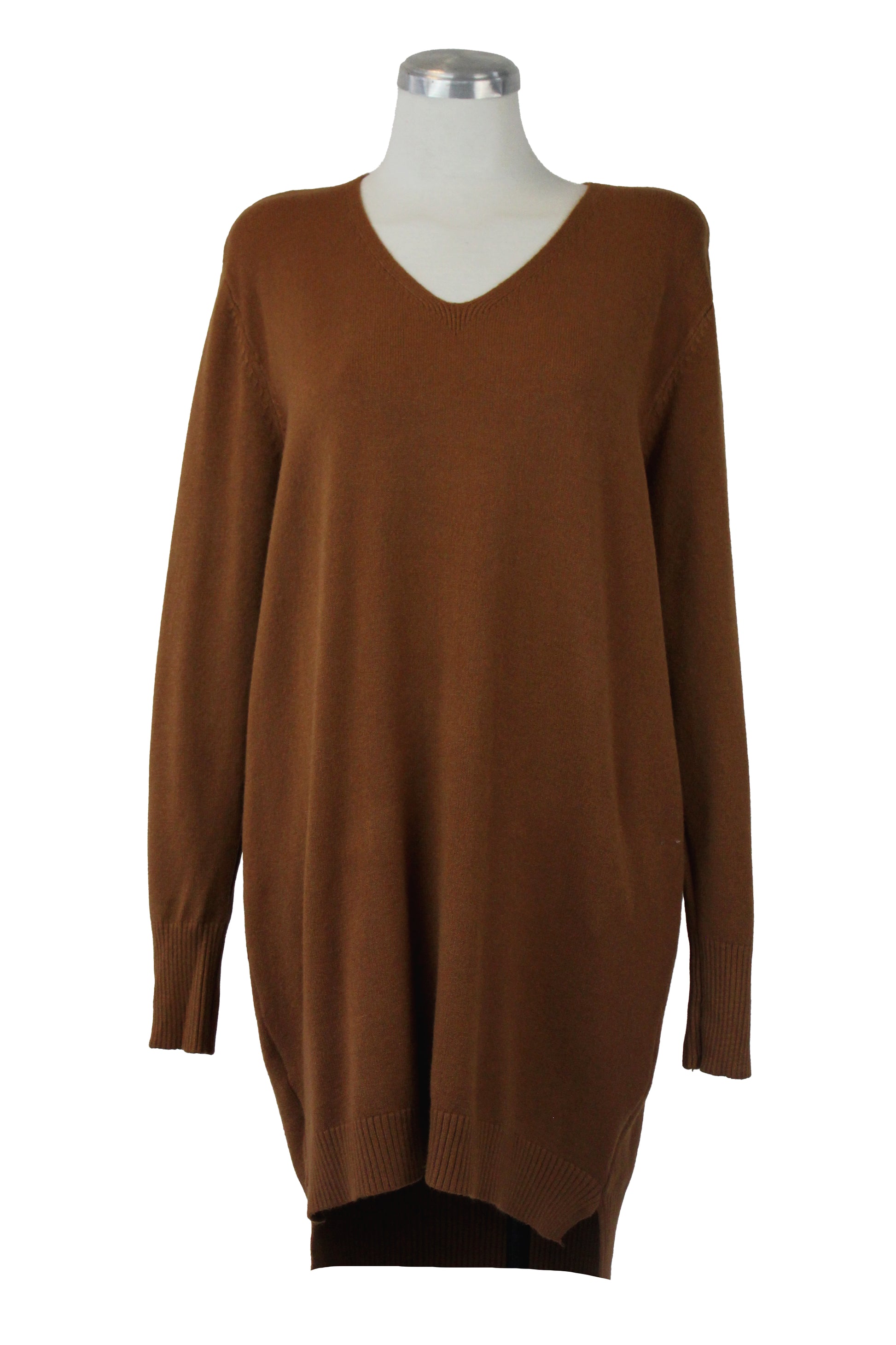 L1567 Vestido Tipo Suéter Cuello V