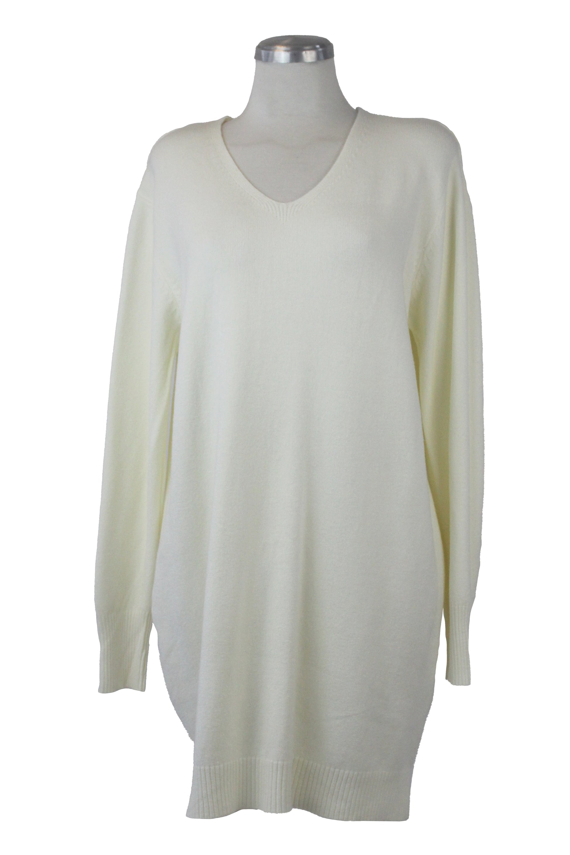 L1567 Vestido Tipo Suéter Cuello V