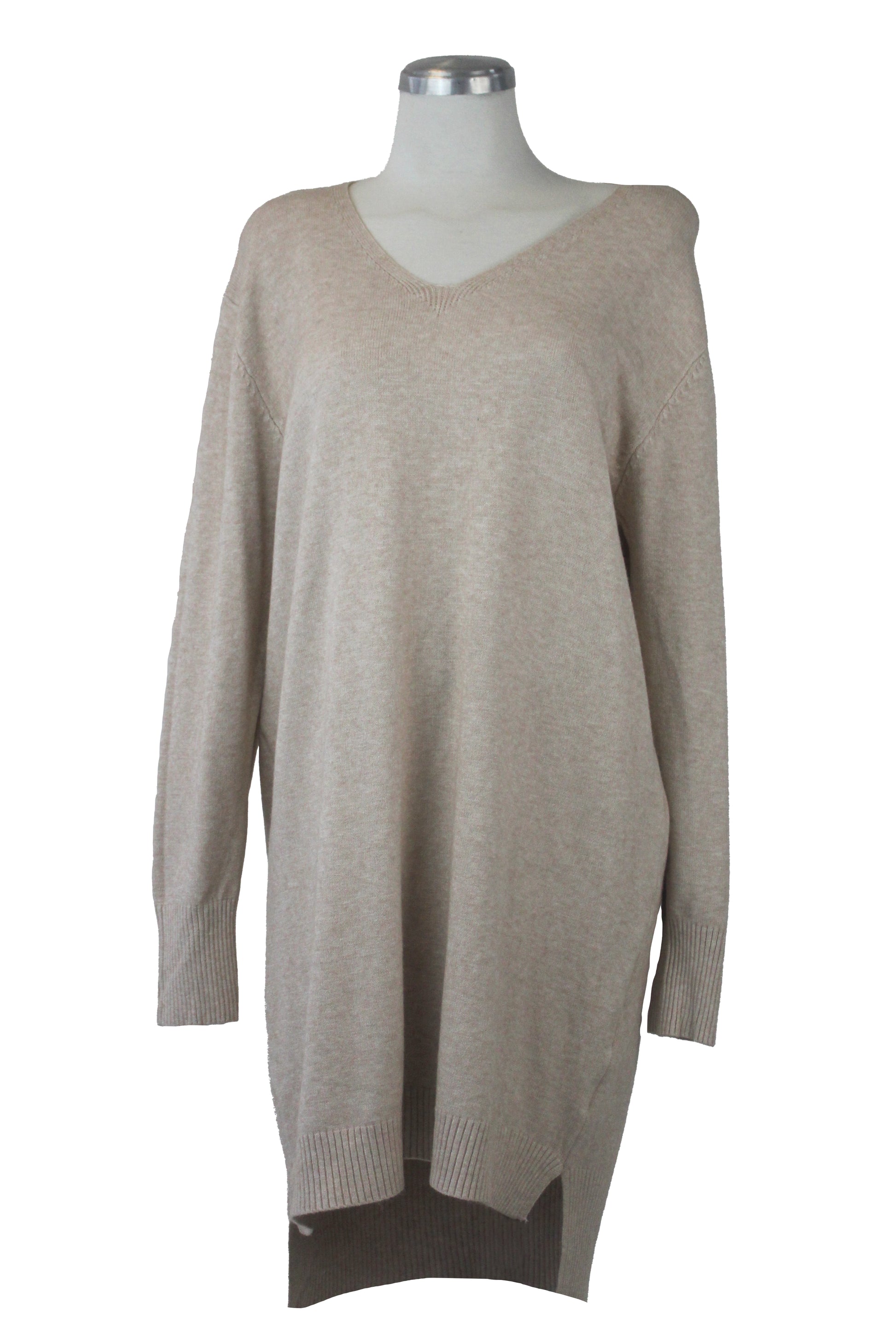 L1567 Vestido Tipo Suéter Cuello V