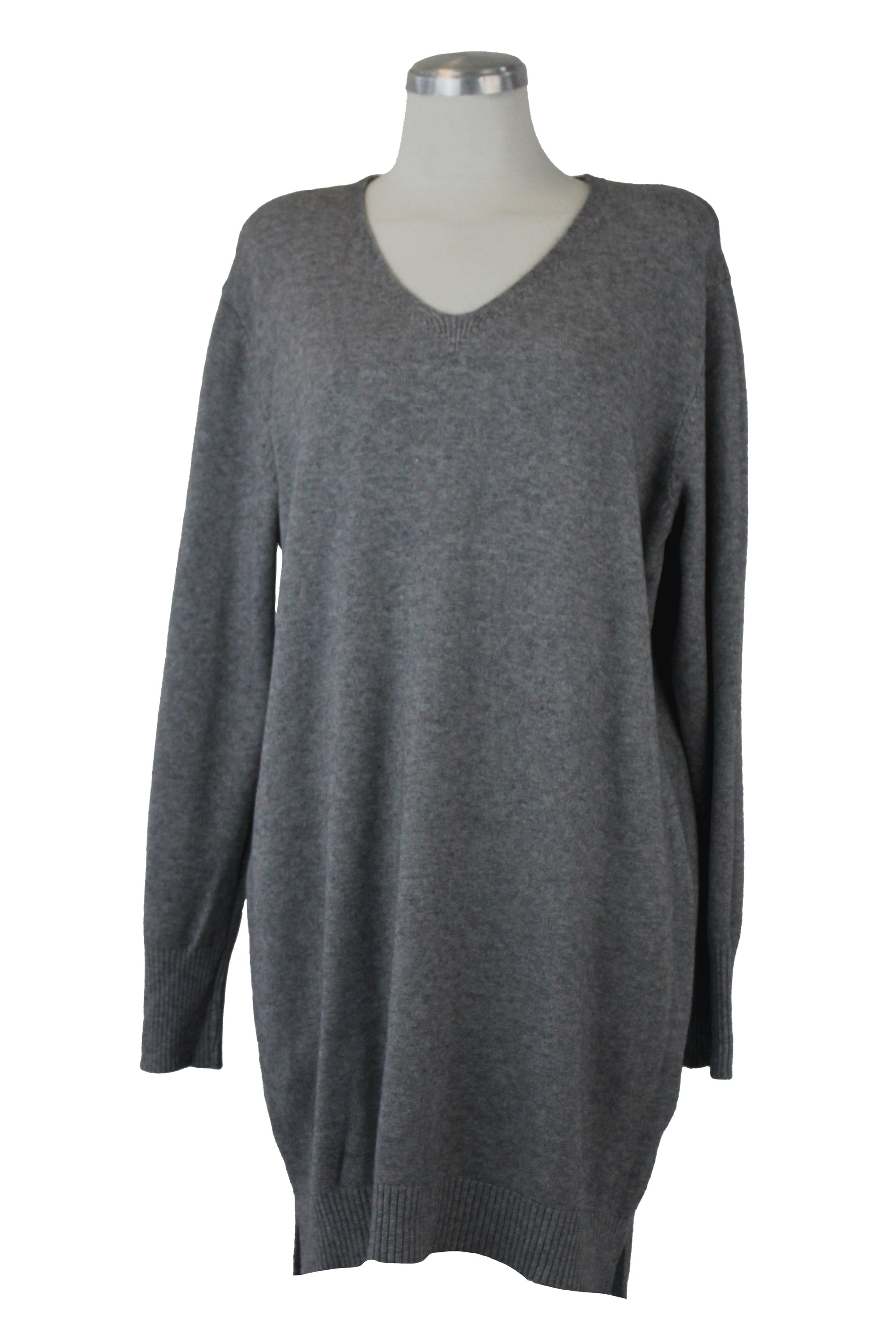 L1567 Vestido Tipo Suéter Cuello V