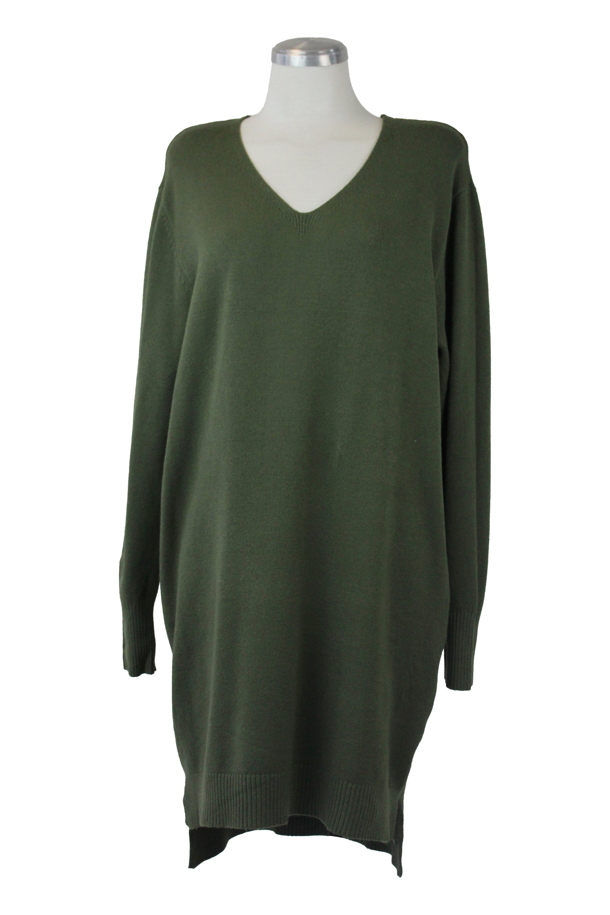 L1567 Vestido Tipo Suéter Cuello V