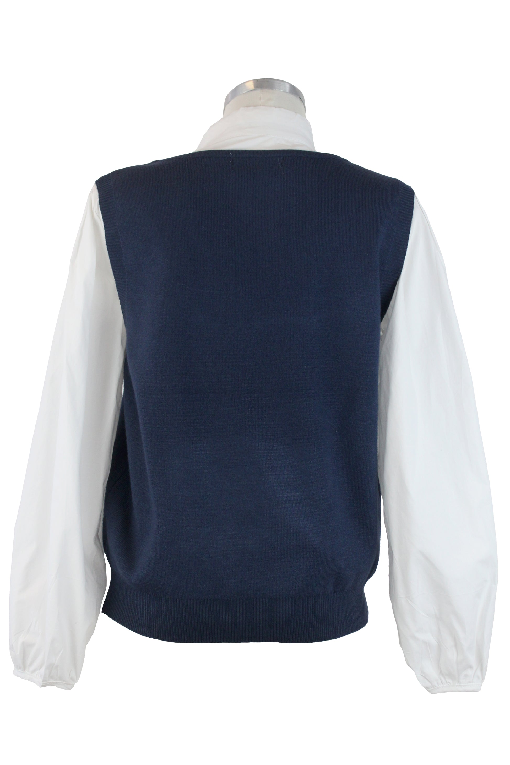 6090 Camisa Con Moño y Chaleco