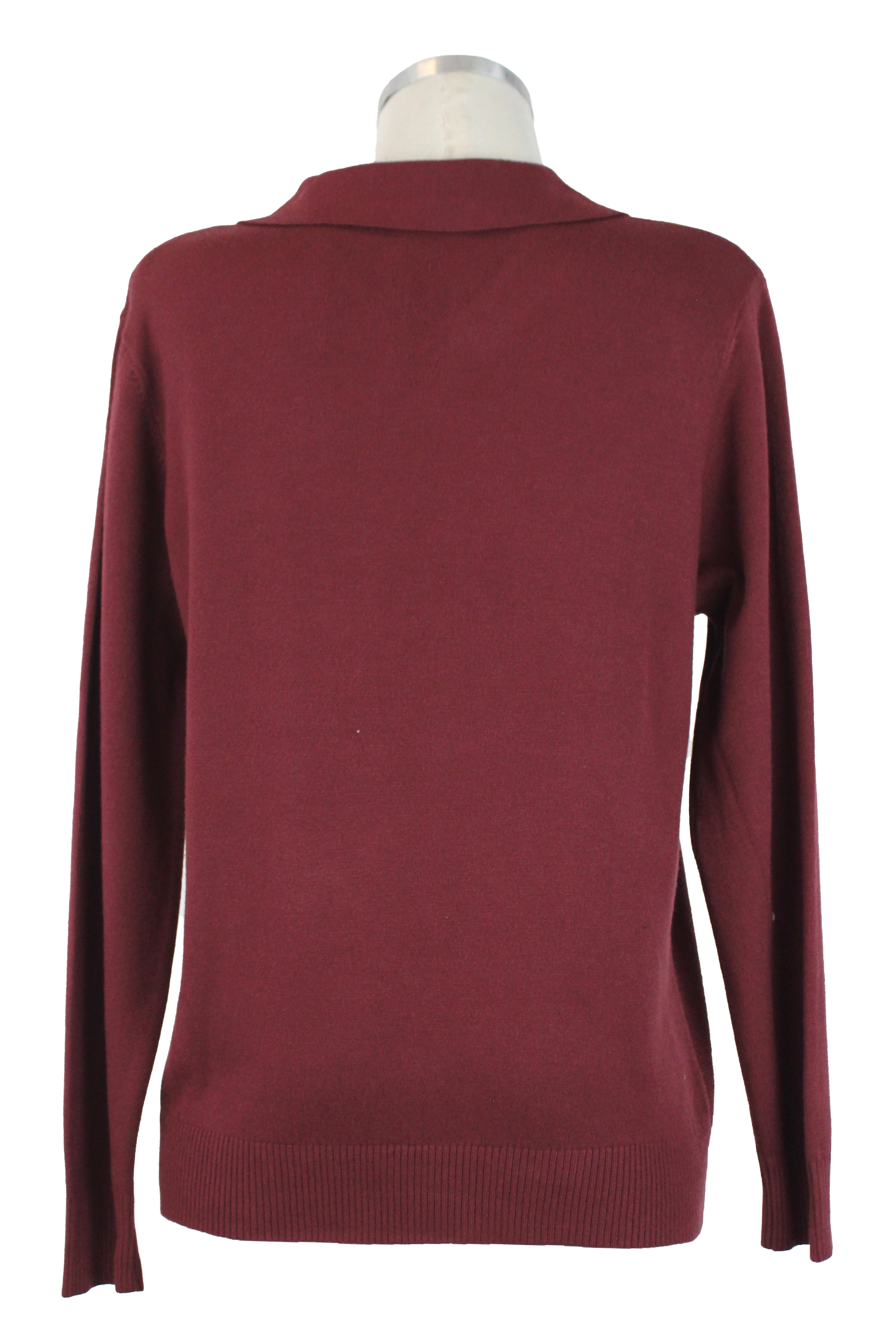 M17313A Suéter Cuello Tipo Camisa Dije Inferior