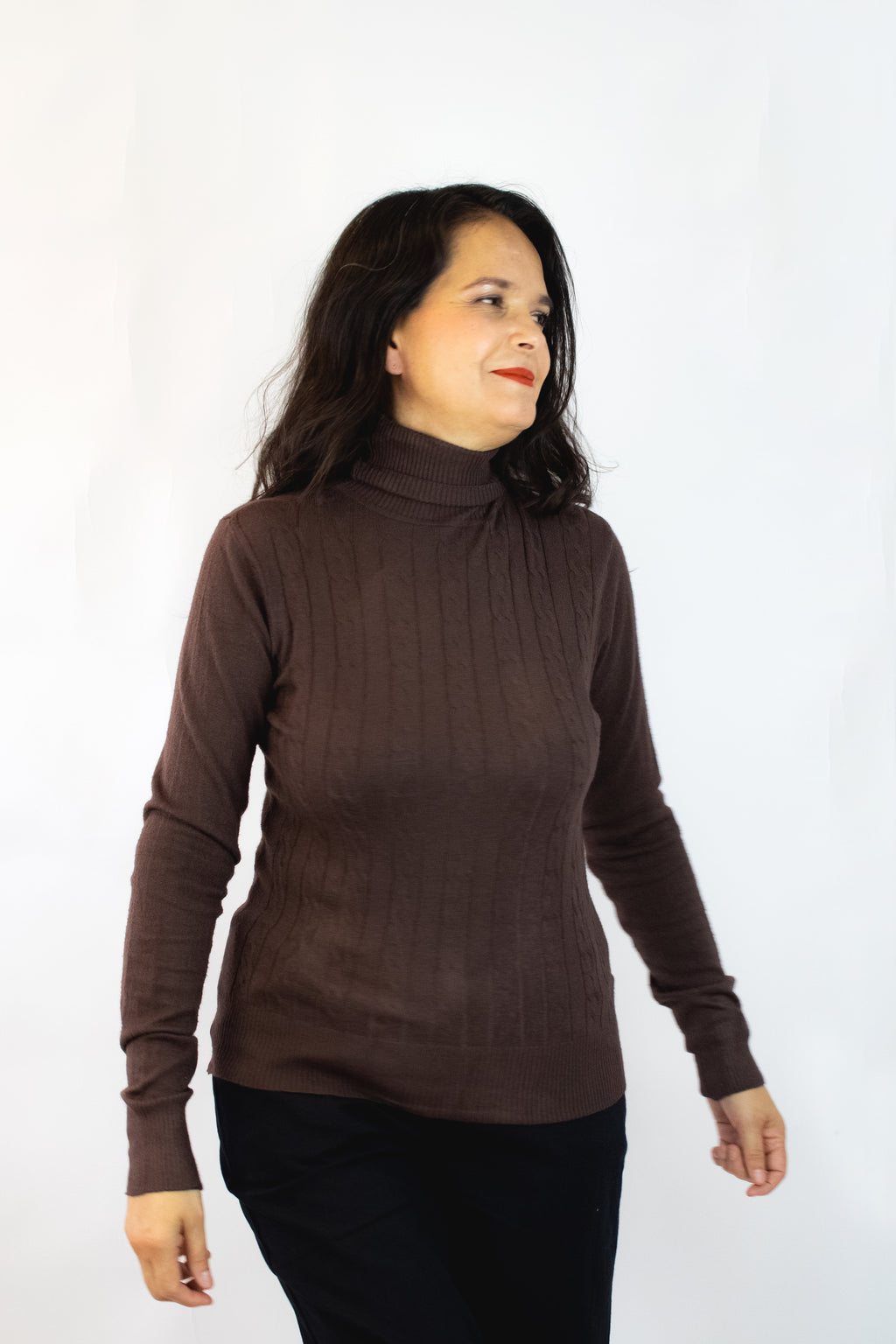 MZ-24129 Suéter Cuello de Tortuga